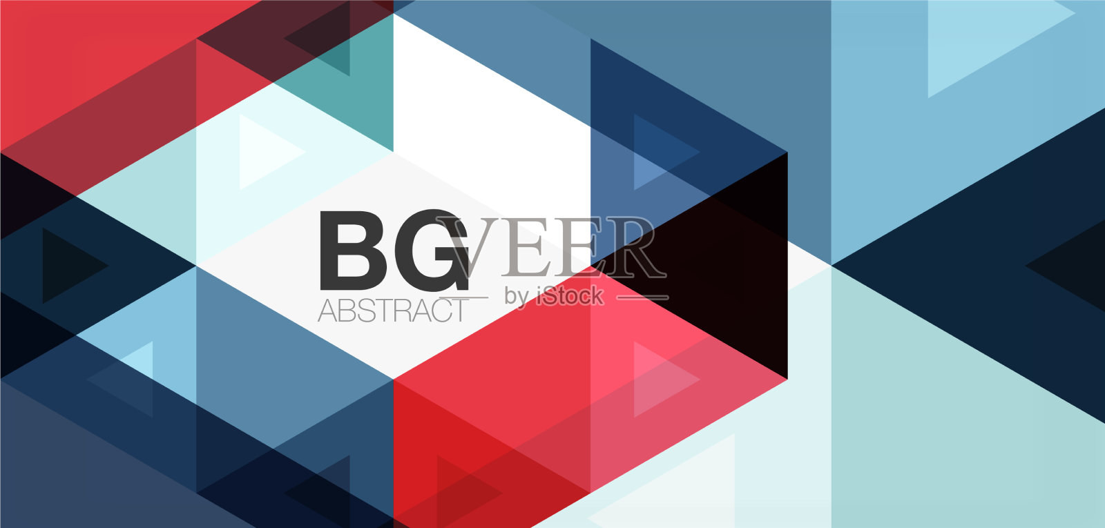 镶嵌三角形图案为抽象背景插画图片素材