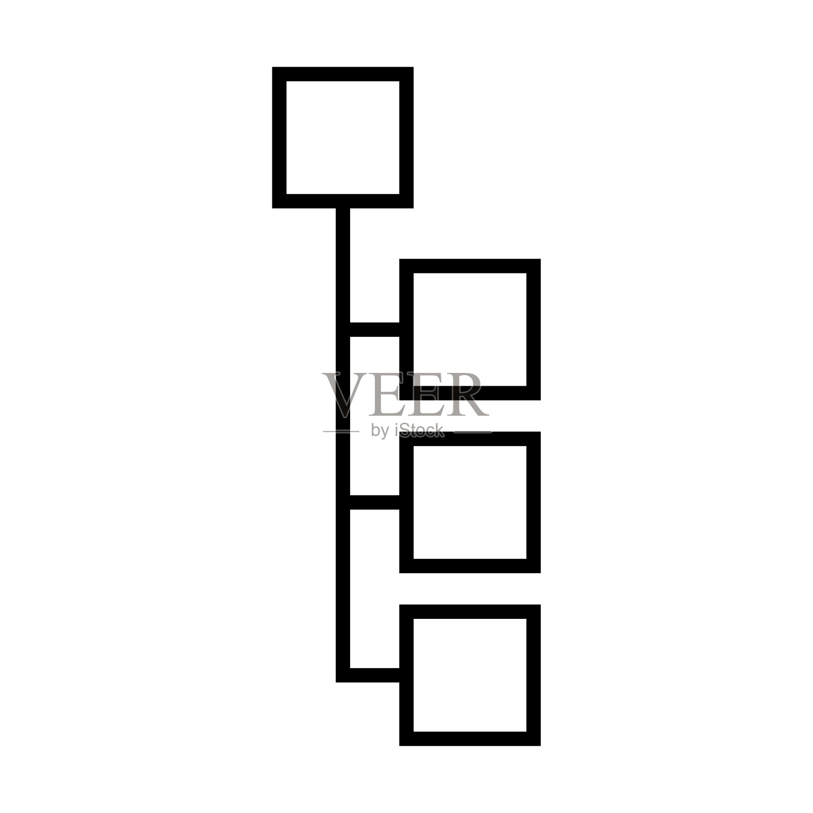 组织图标，团队合作，人们一起工作，伙伴关系符号，矢量插图孤立的网页插画图片素材