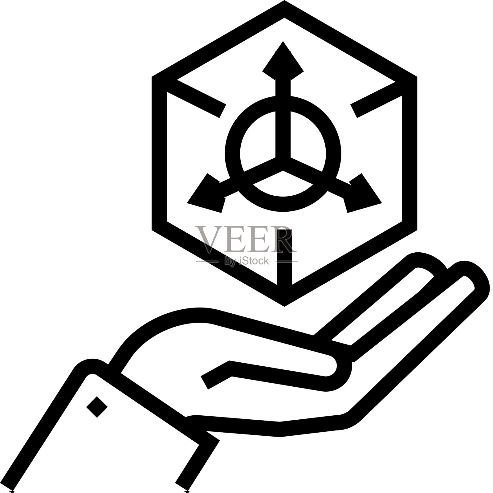 3d造型线图标标志图标素材