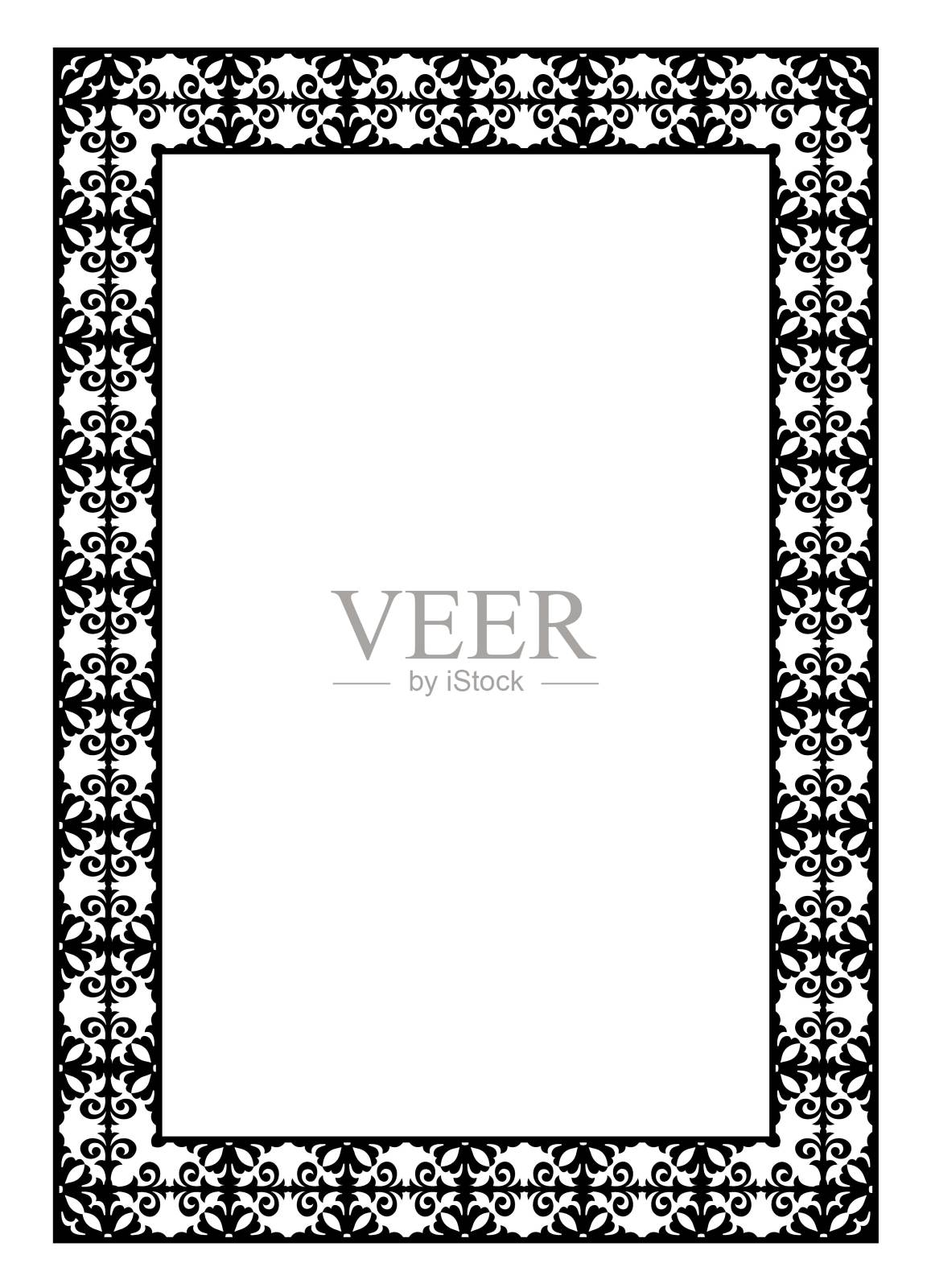 黑色装饰框插画图片素材