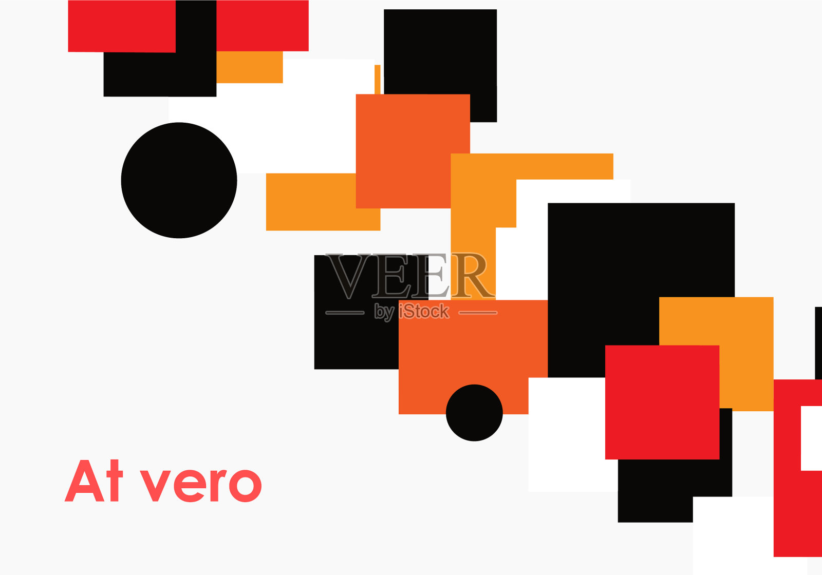 现代抽象与方形设计小册子设计模板素材