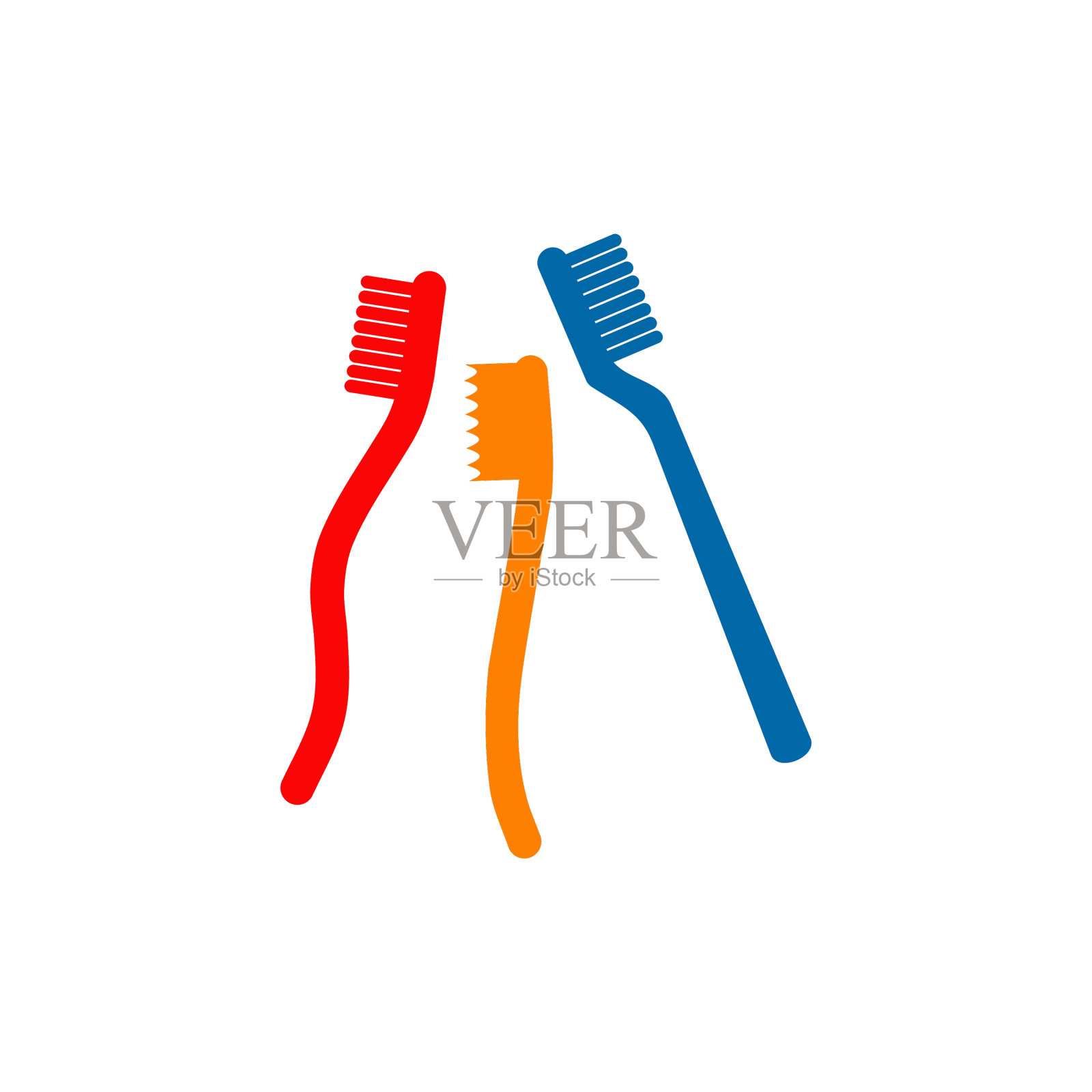 牙刷图标标识设计模板设计元素图片