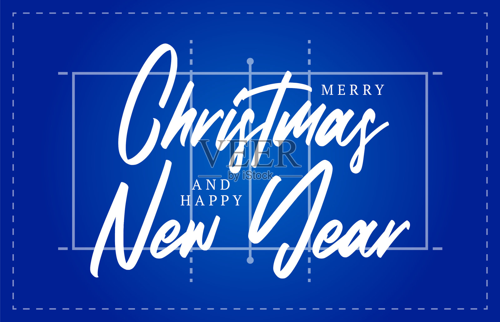 圣诞和新年排球场问候插画图片素材