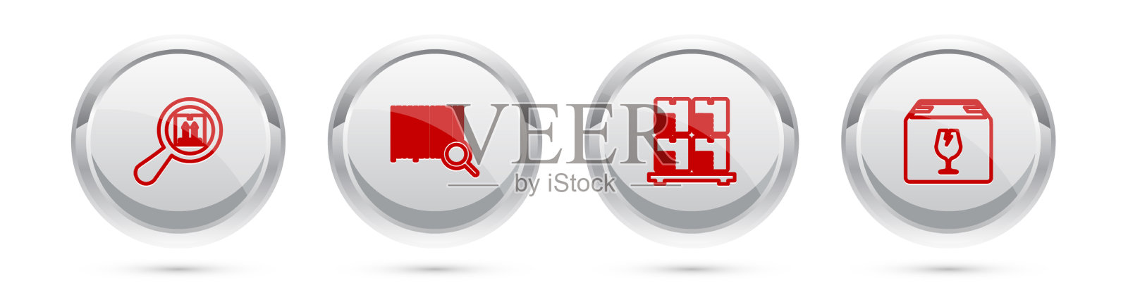 设行搜索纸箱包装条码图标素材