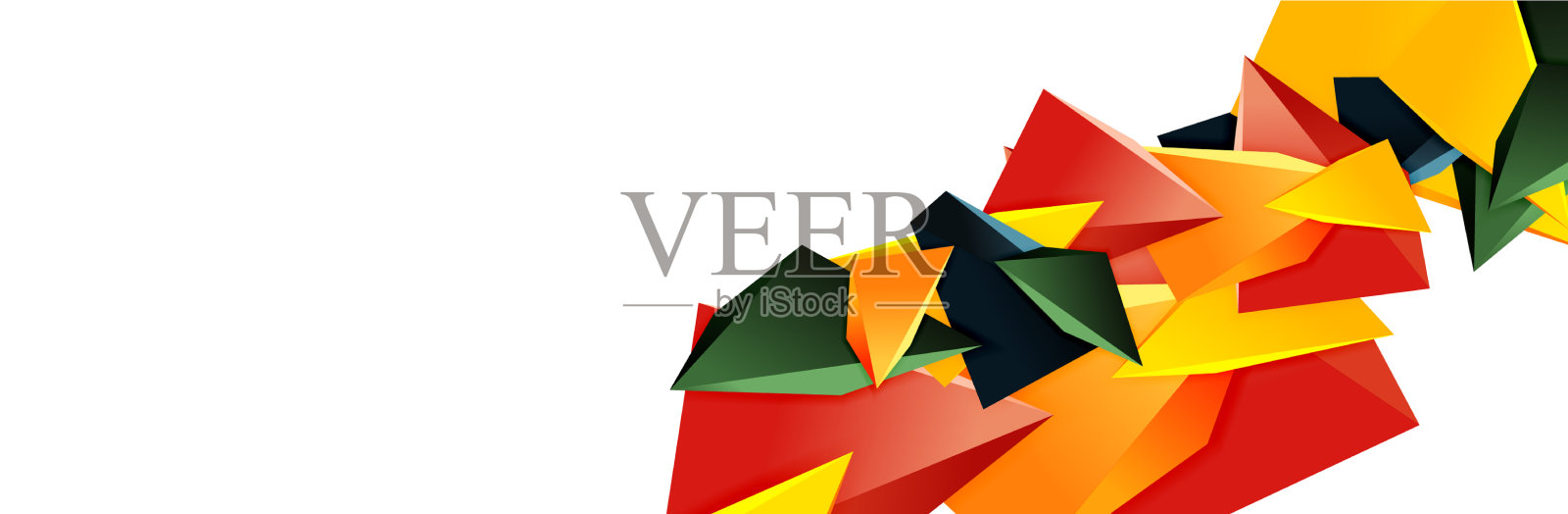 三角形镶嵌抽象背景三维三角形插画图片素材