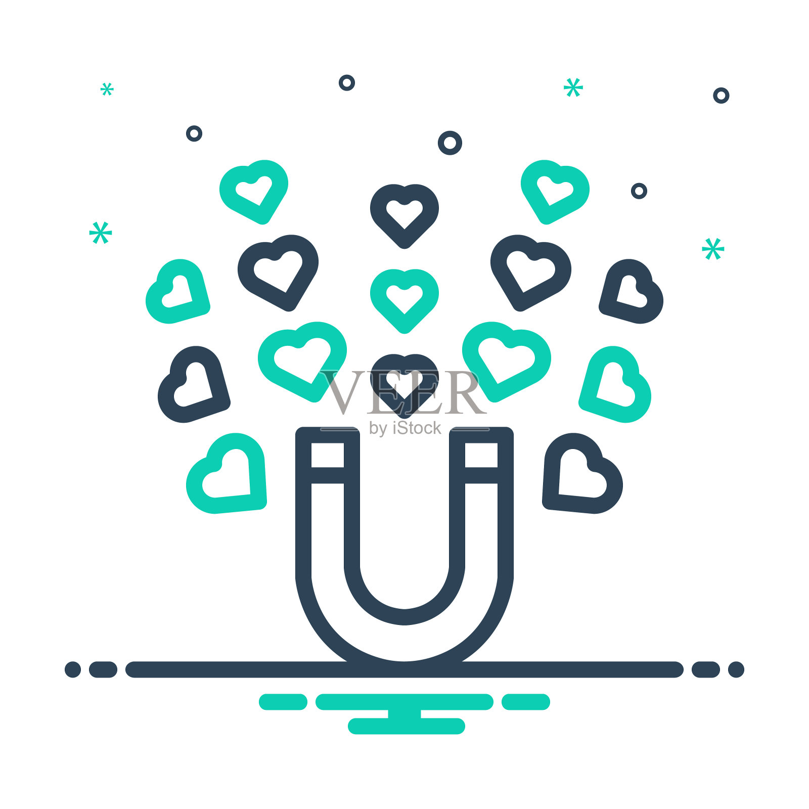 吸引插画图片素材