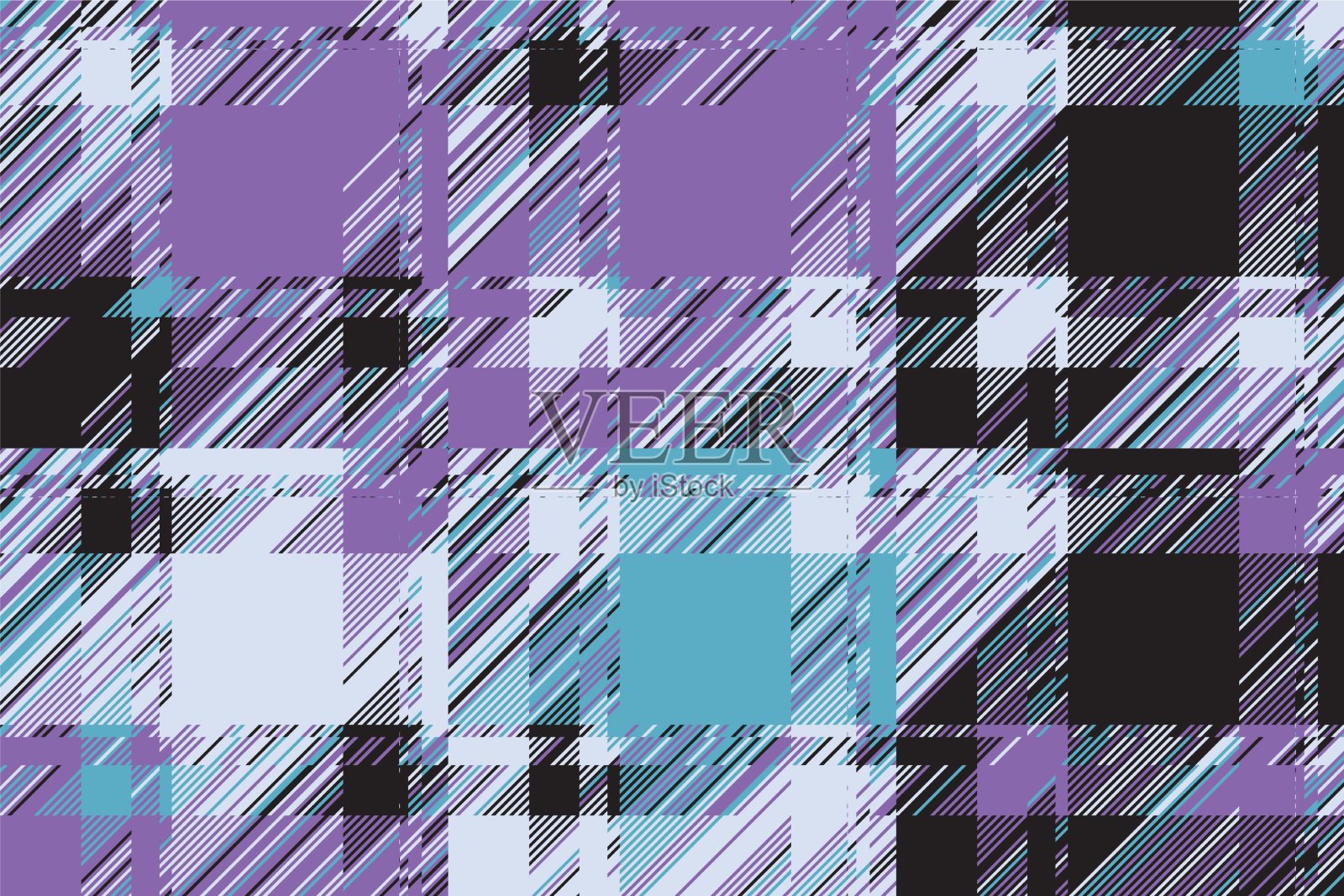 现代glitch背景色几何抽象插画图片素材