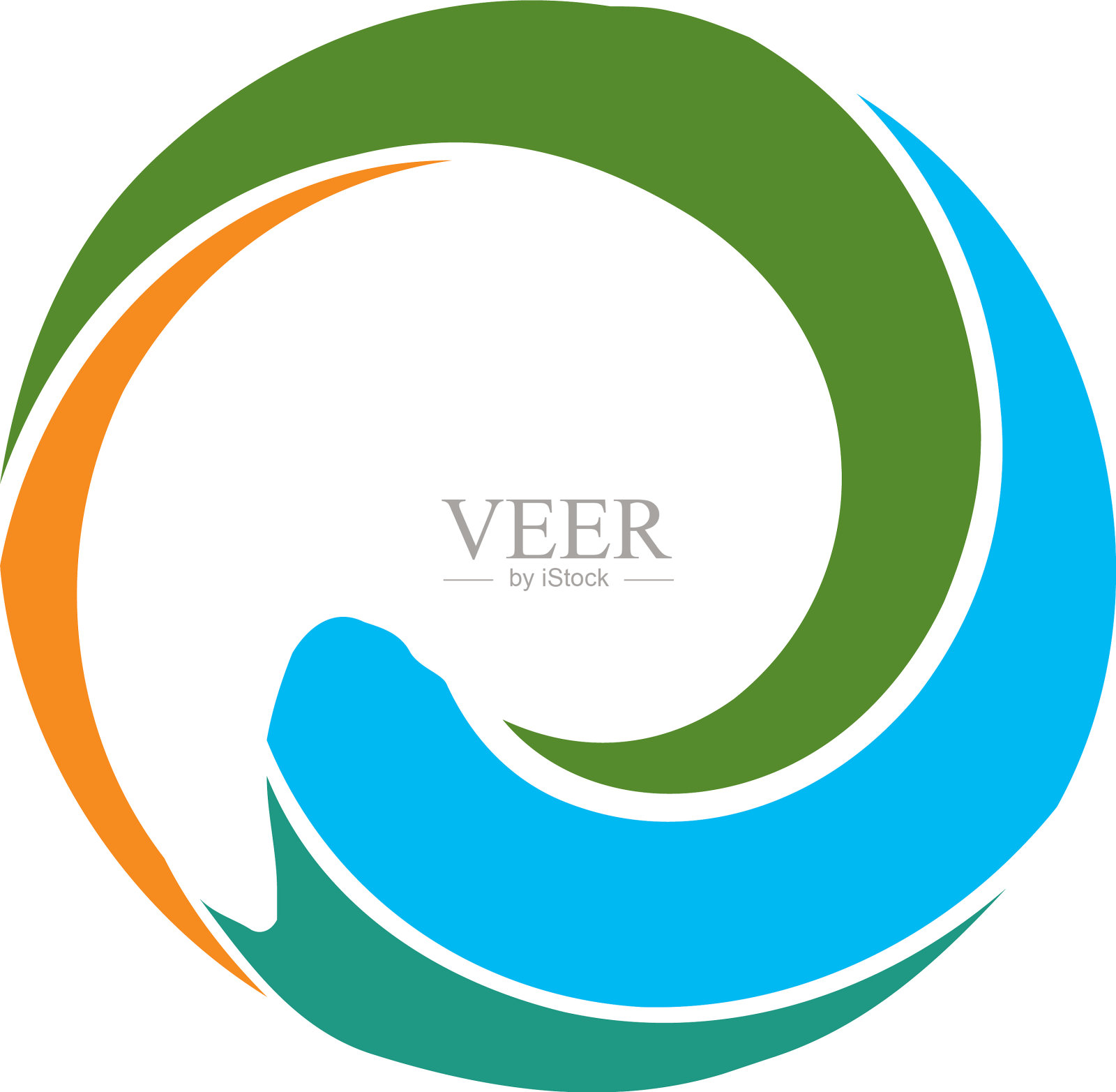 圆形螺旋旋流设计元件插画图片素材