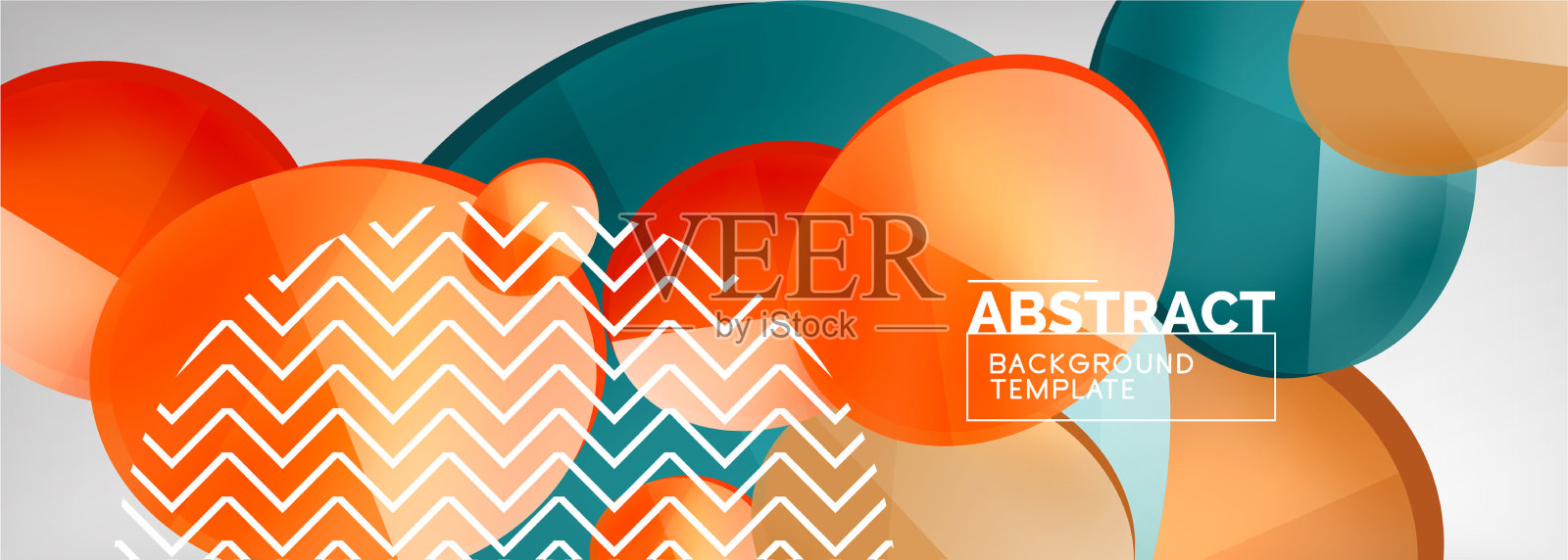 抽象光滑圆形背景插画图片素材