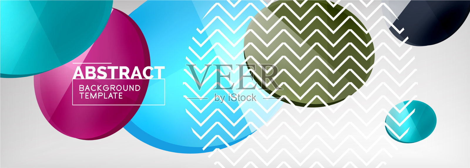 抽象光滑圆形背景插画图片素材