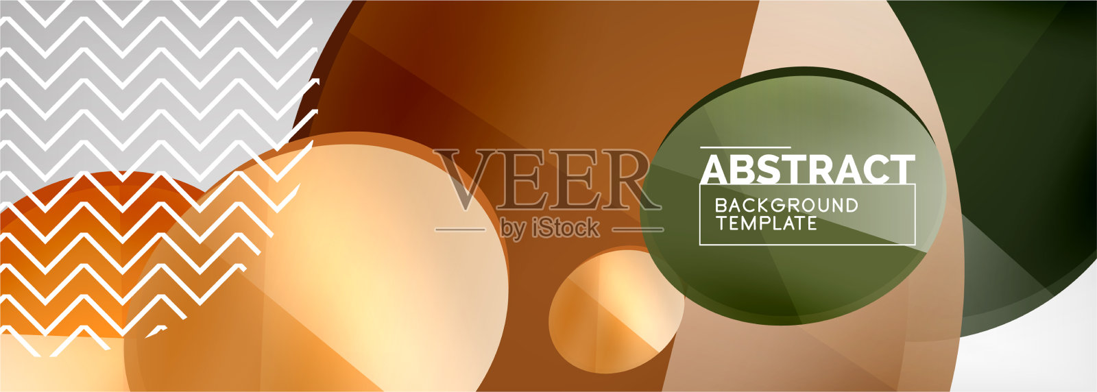 抽象光滑圆形背景插画图片素材