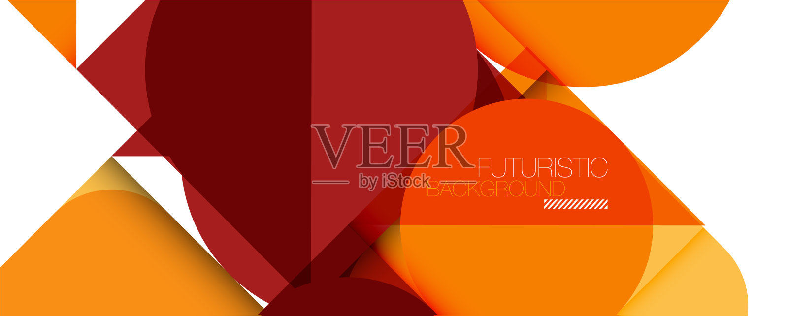 简单的圆圈和三角形是抽象的背景插画图片素材