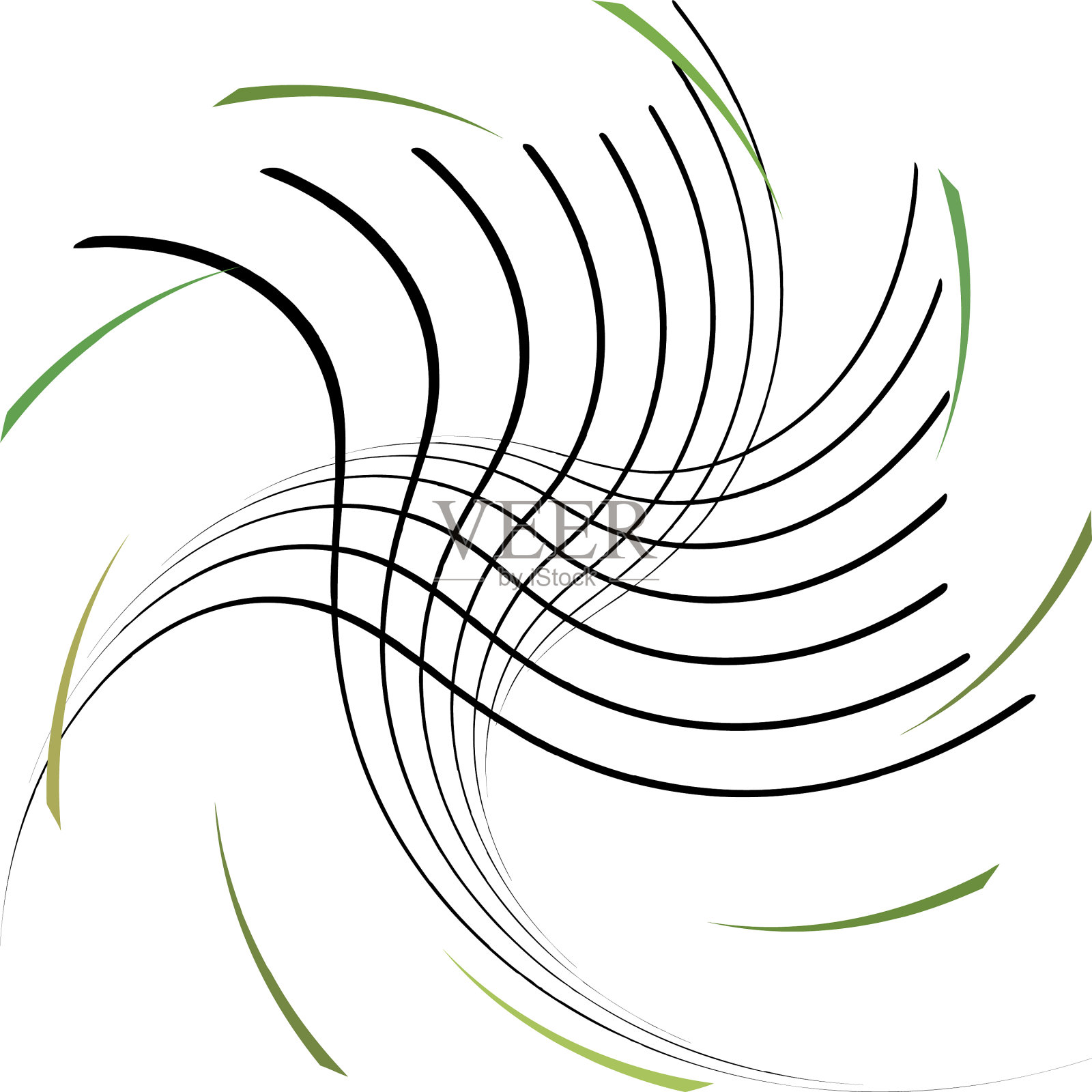 叠加抽象螺旋、漩涡、漩涡蜗壳插画图片素材