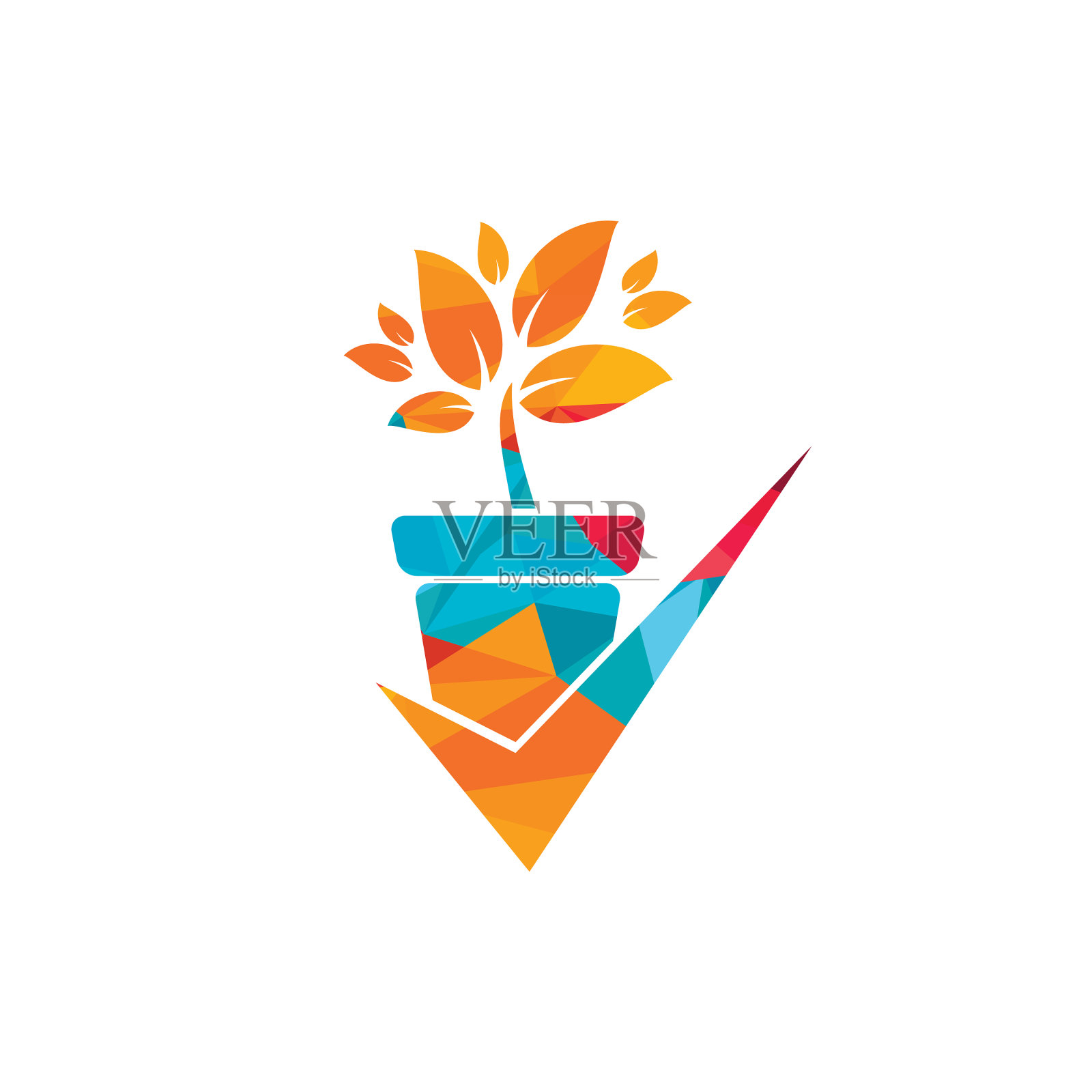 检查花园标志设计设计元素图片