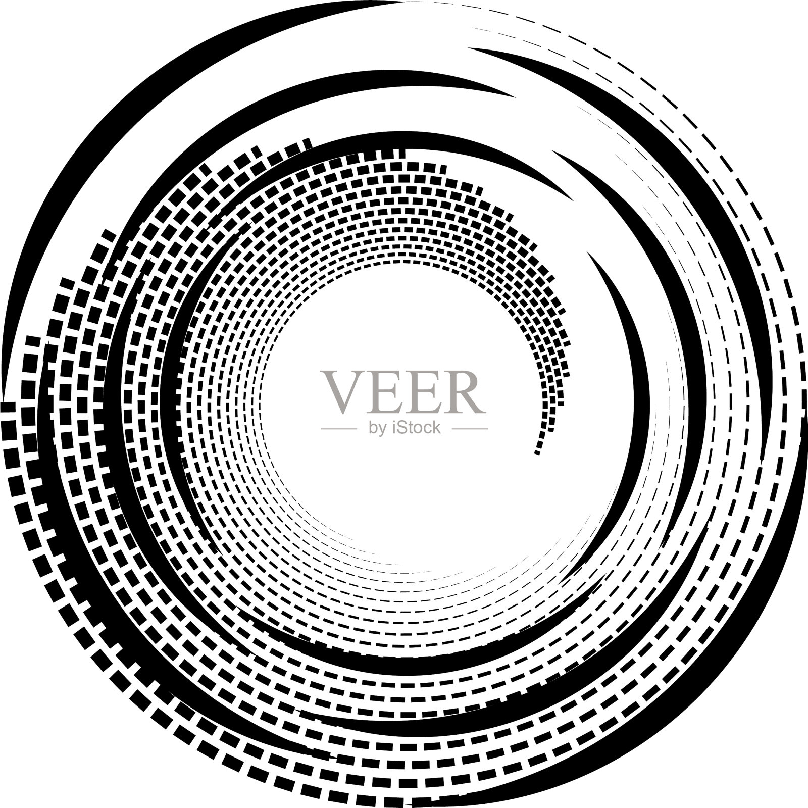 叠加抽象螺旋、漩涡、漩涡蜗壳插画图片素材