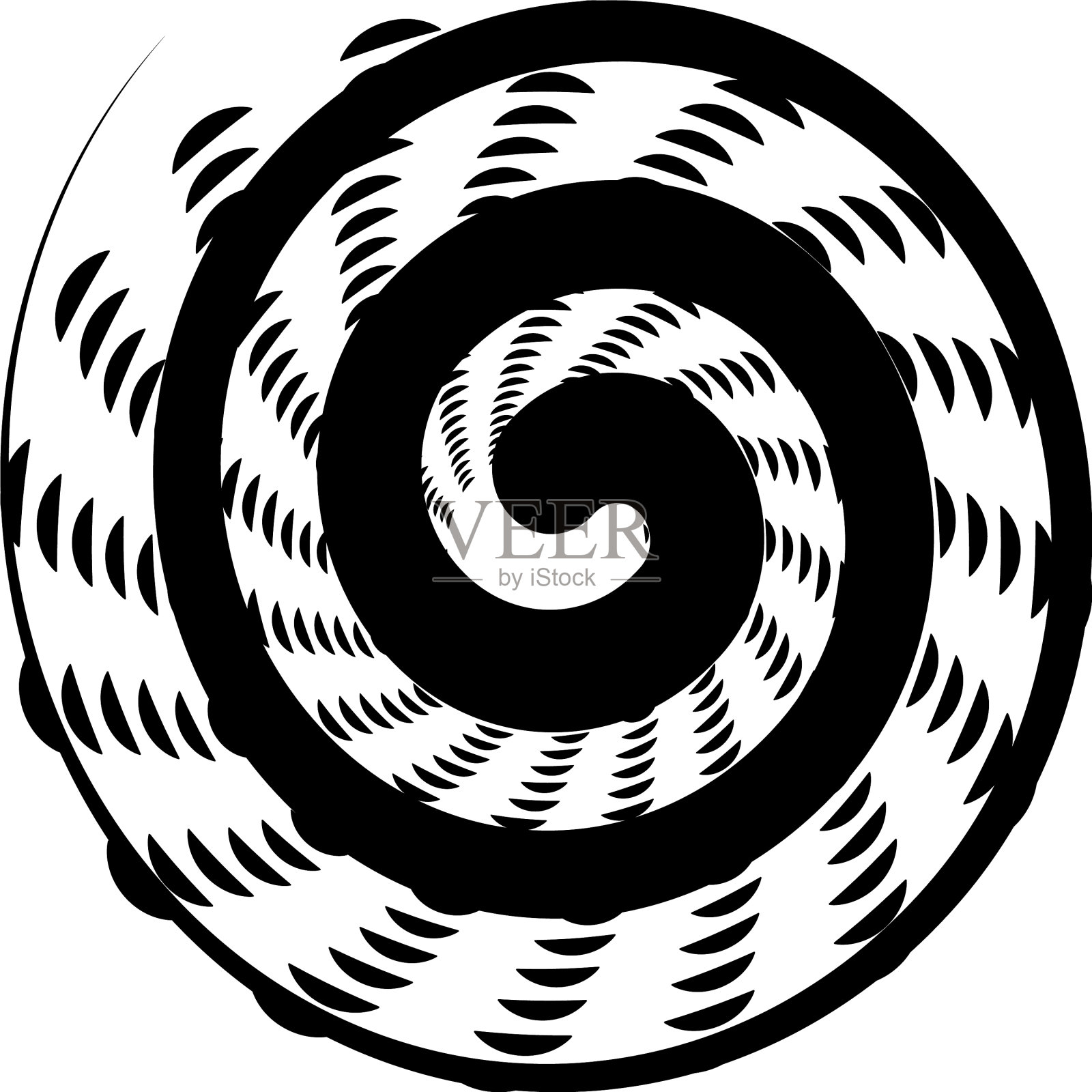 叠加抽象螺旋、漩涡、漩涡蜗壳插画图片素材