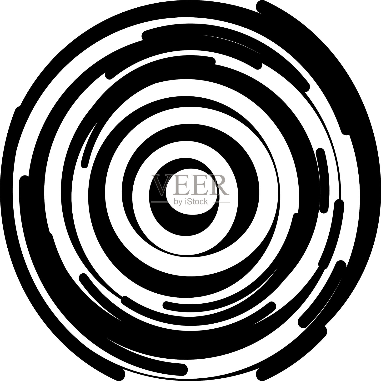 叠加抽象螺旋、漩涡、漩涡蜗壳插画图片素材