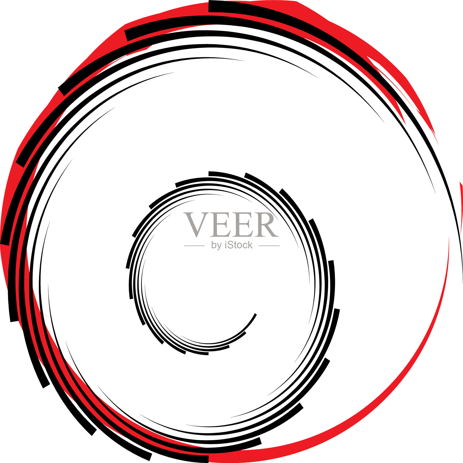 叠加抽象螺旋、漩涡、漩涡蜗壳插画图片素材