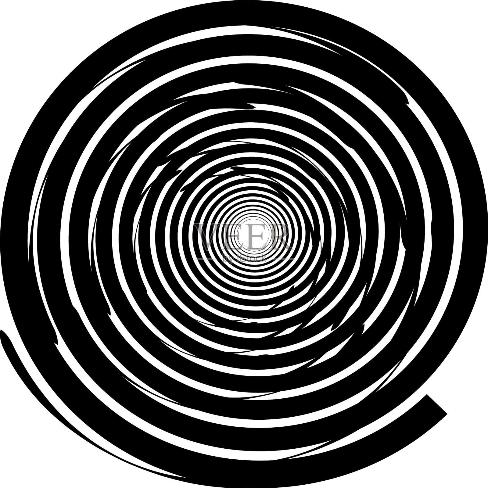 叠加抽象螺旋、漩涡、漩涡蜗壳插画图片素材