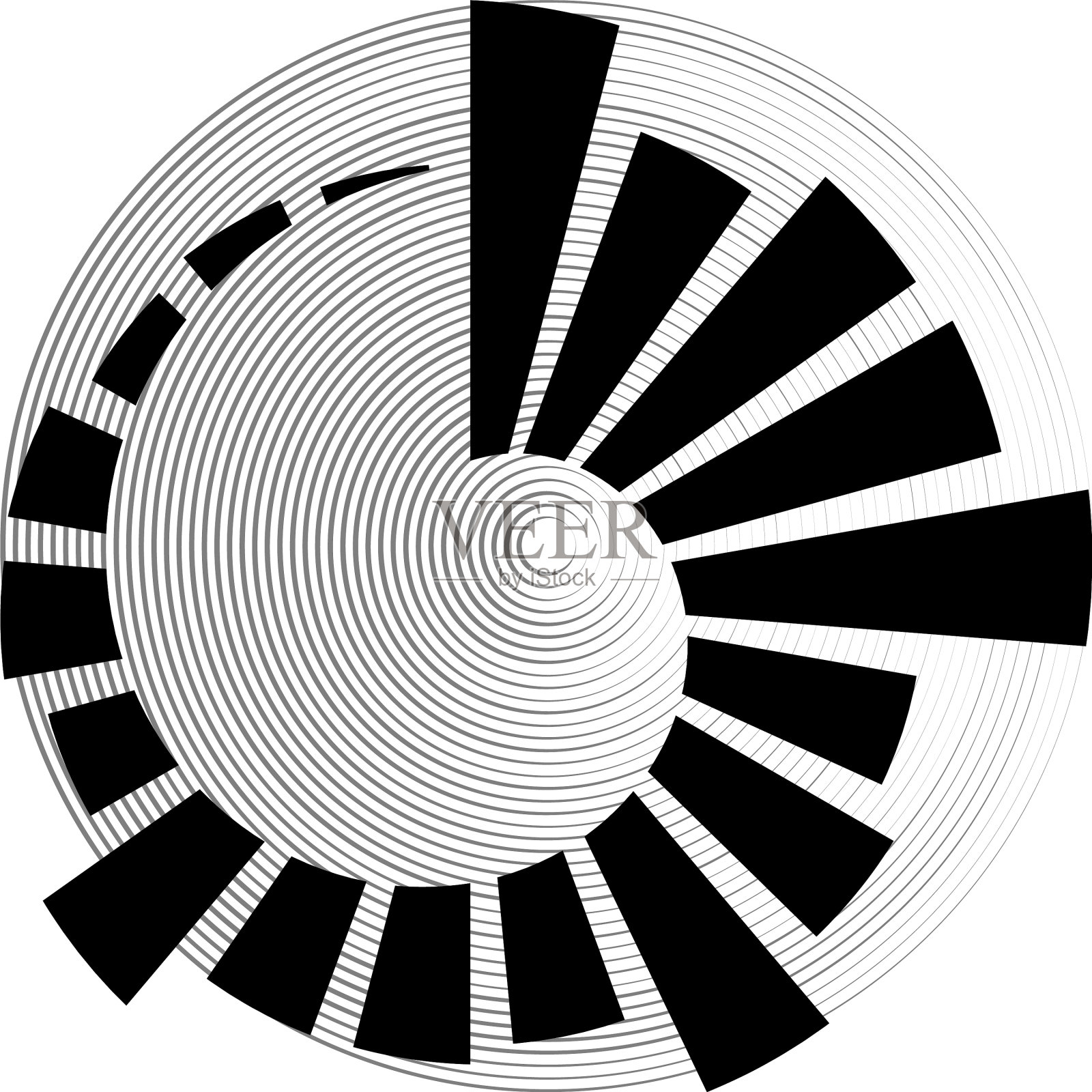 叠加抽象螺旋、漩涡、漩涡蜗壳插画图片素材