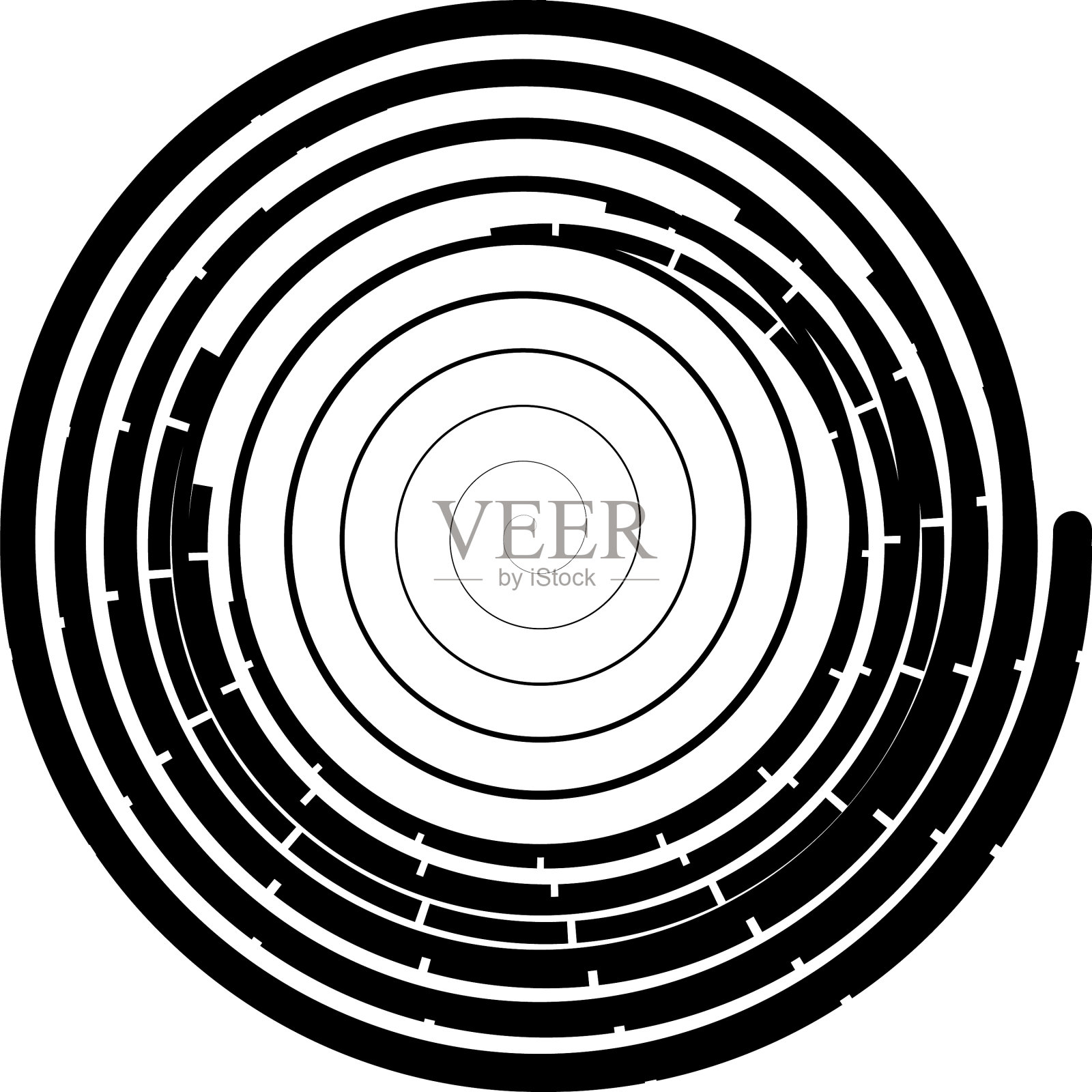 叠加抽象螺旋、漩涡、漩涡蜗壳插画图片素材