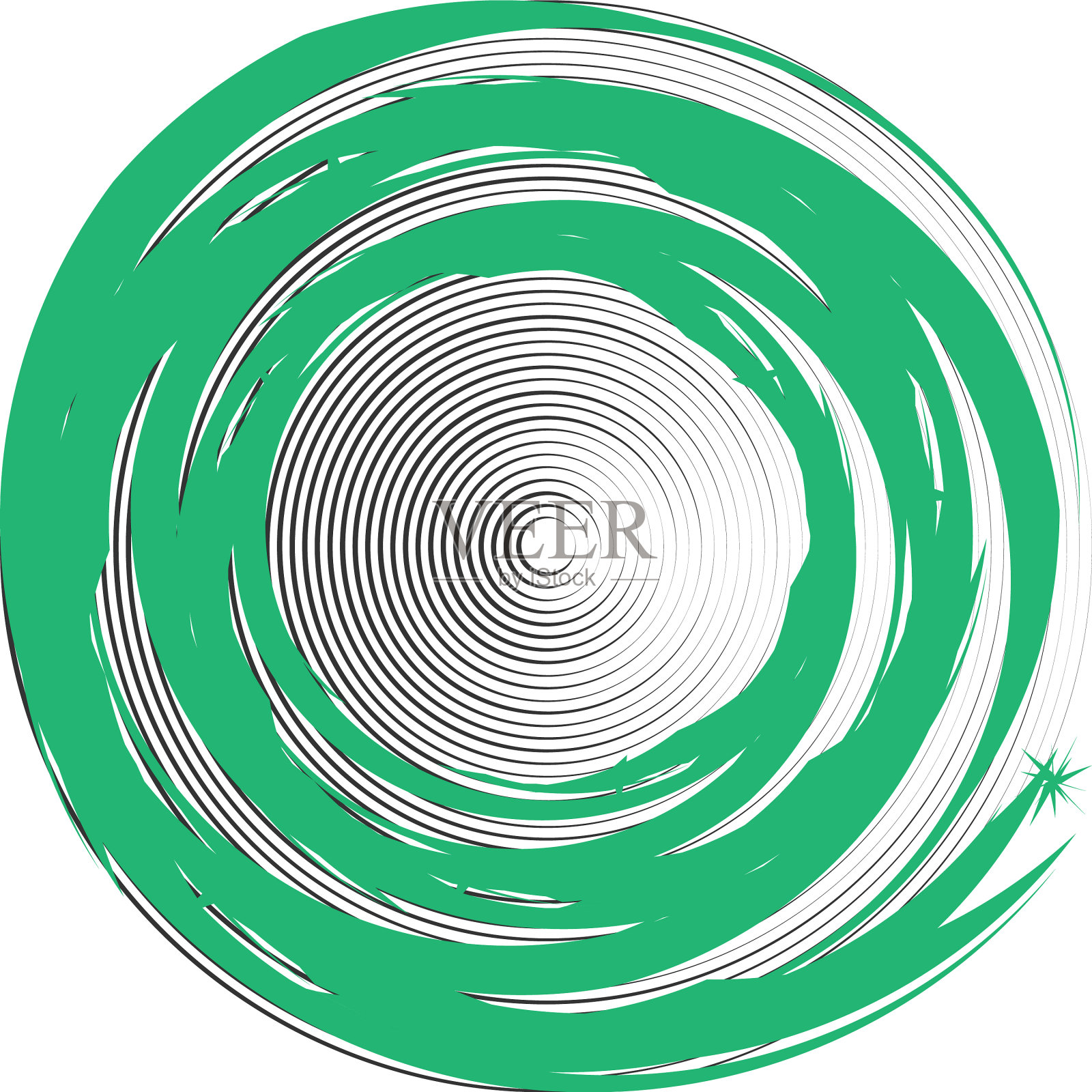 叠加抽象螺旋、漩涡、漩涡蜗壳插画图片素材