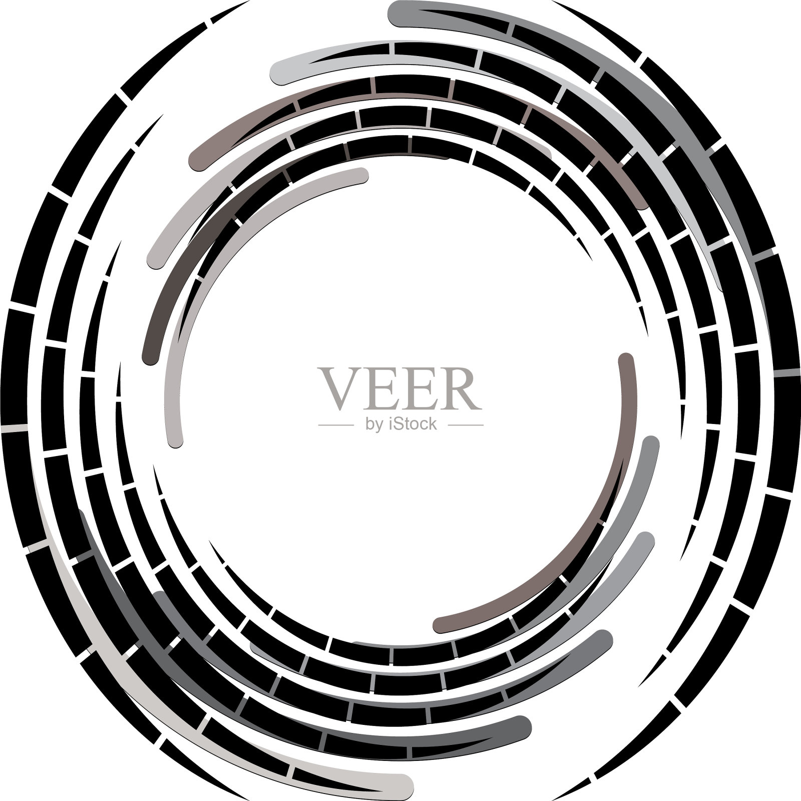 叠加抽象螺旋、漩涡、漩涡蜗壳插画图片素材