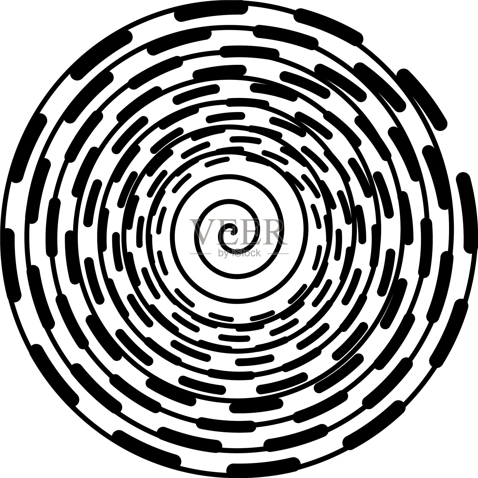 叠加抽象螺旋、漩涡、漩涡蜗壳插画图片素材