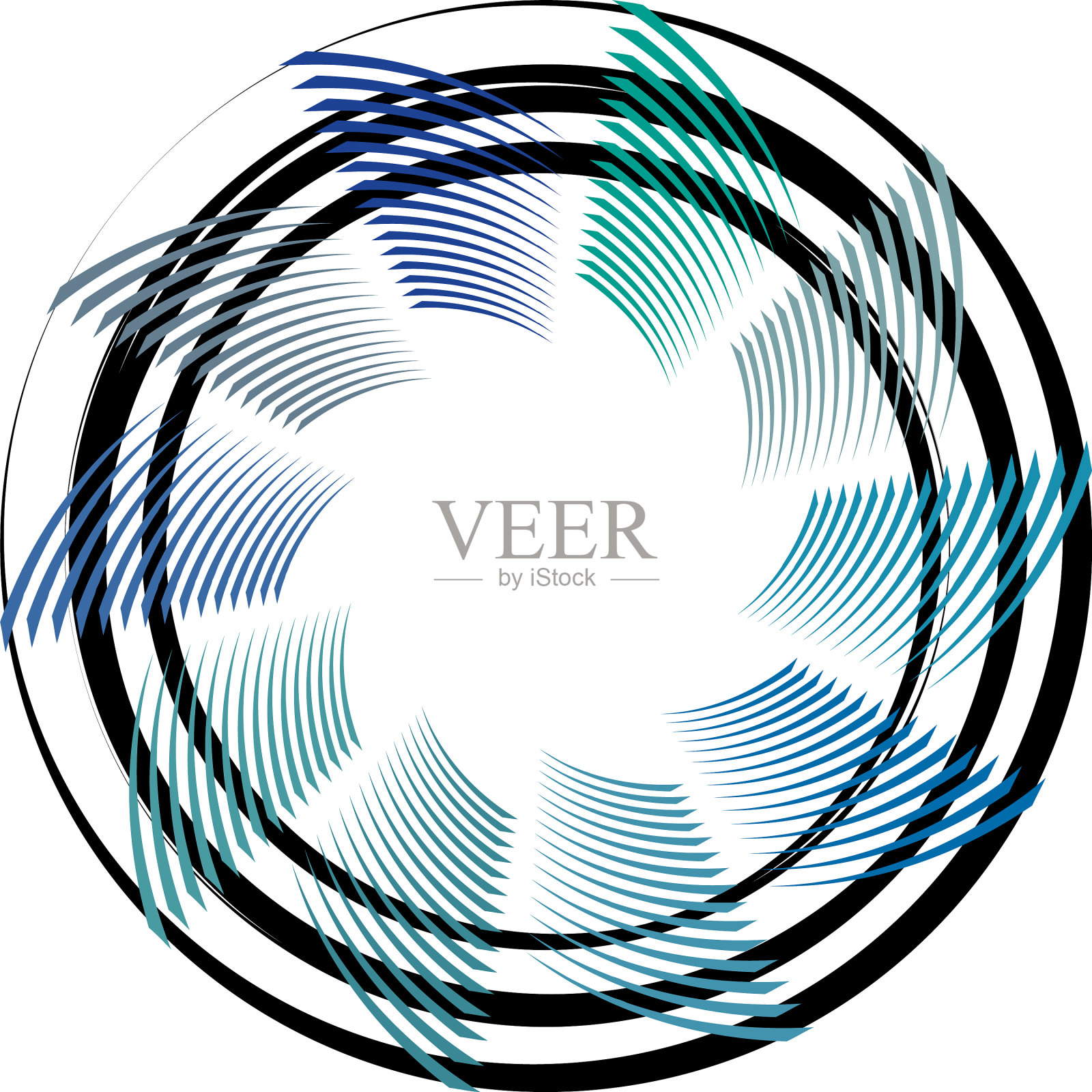 叠加抽象螺旋、漩涡、漩涡蜗壳插画图片素材