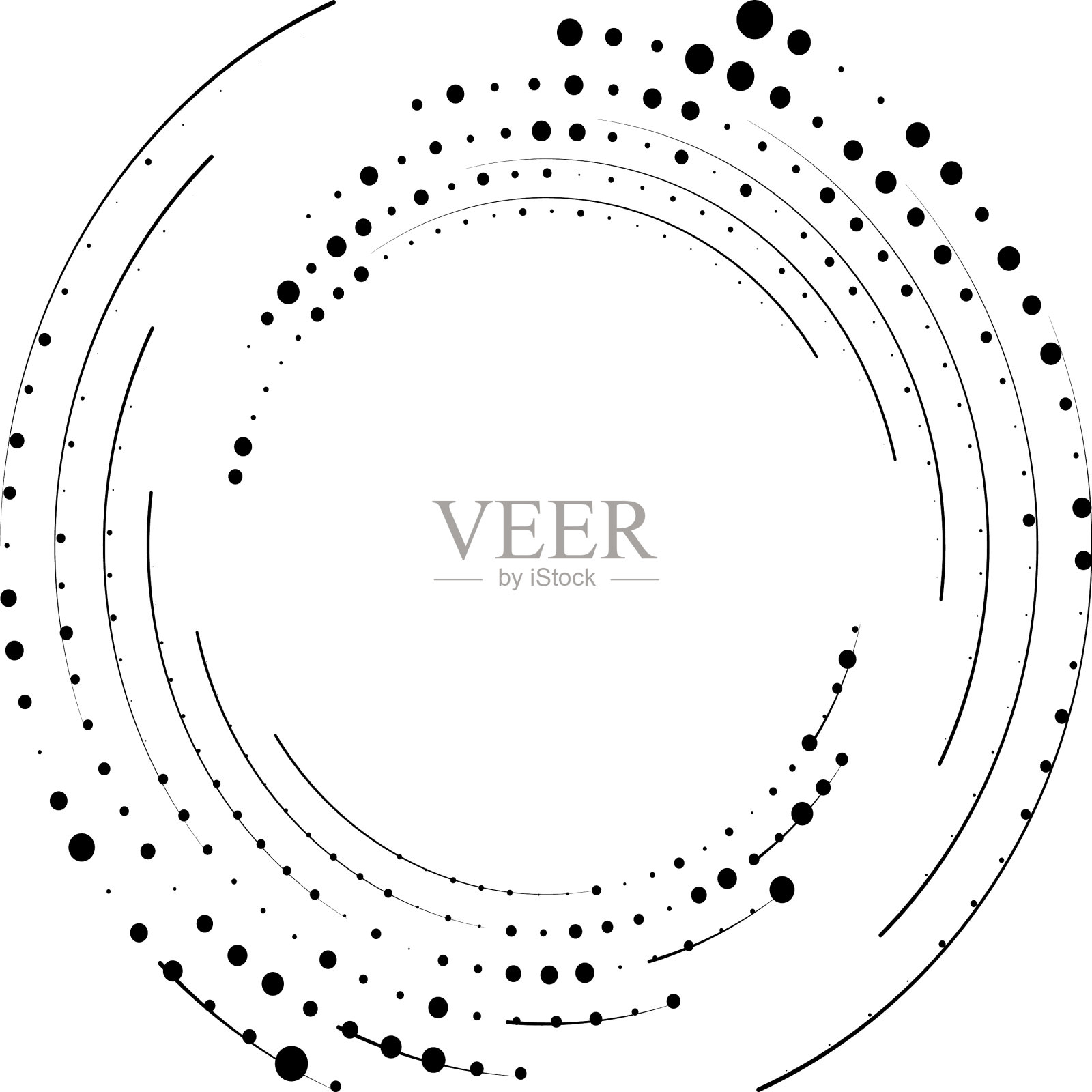 叠加抽象螺旋、漩涡、漩涡蜗壳插画图片素材