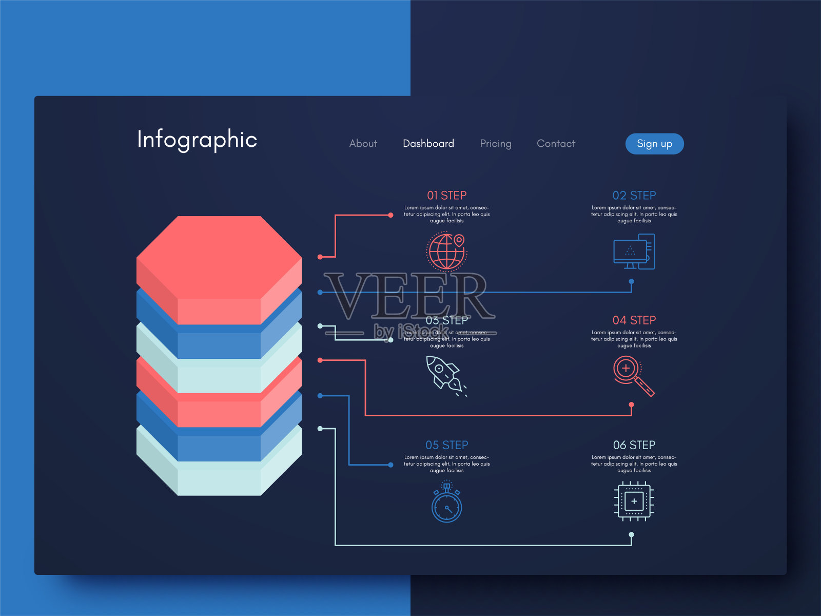 商业手册的现代信息图表向量元素。用于网站，公司宣传册，广告和市场营销。饼图，折线图，条形图和时间线。插画图片素材