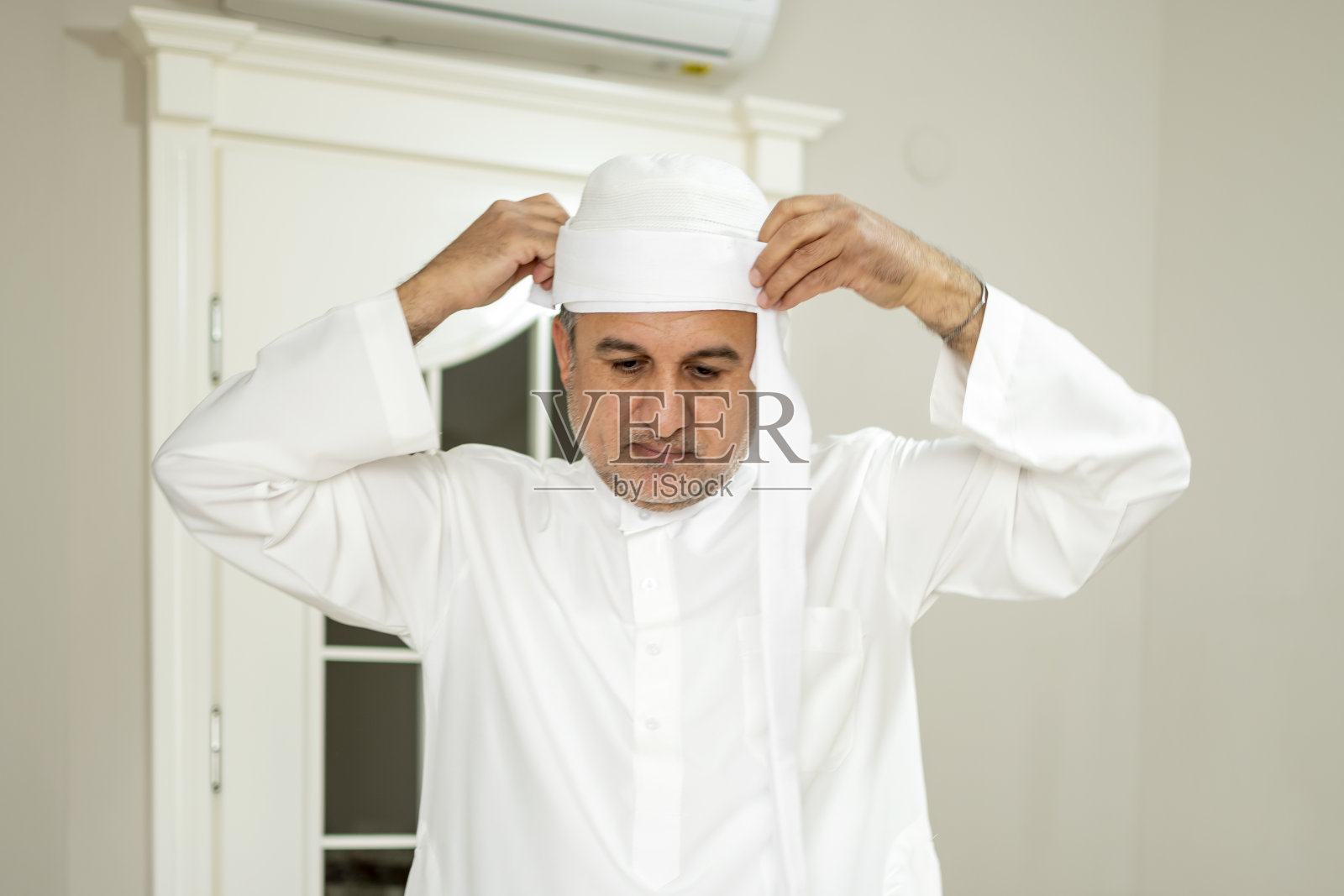 穆斯林准备祈祷照片摄影图片