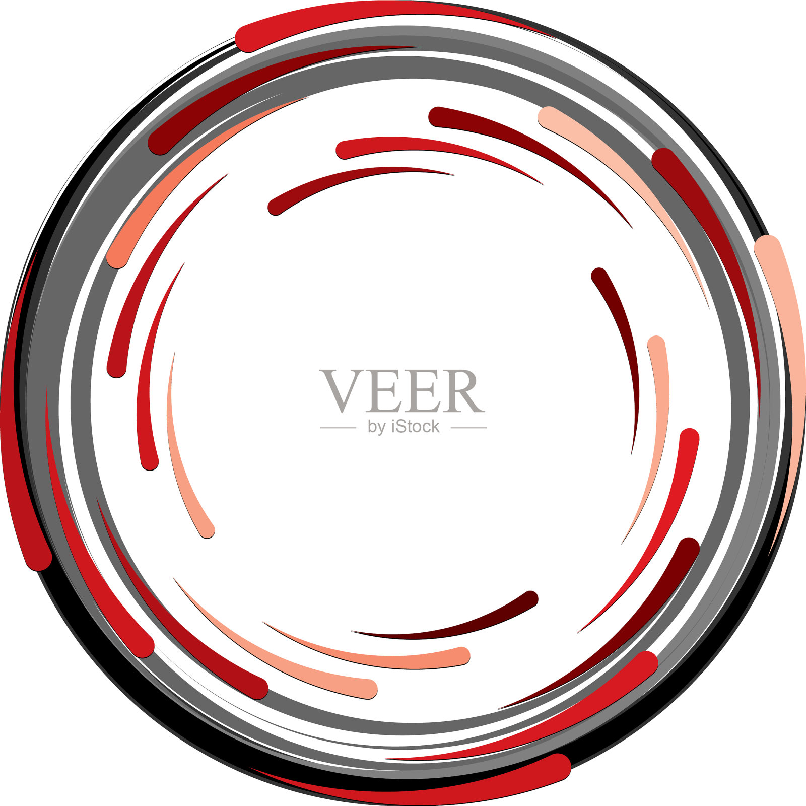 叠加抽象螺旋、漩涡、漩涡蜗壳插画图片素材