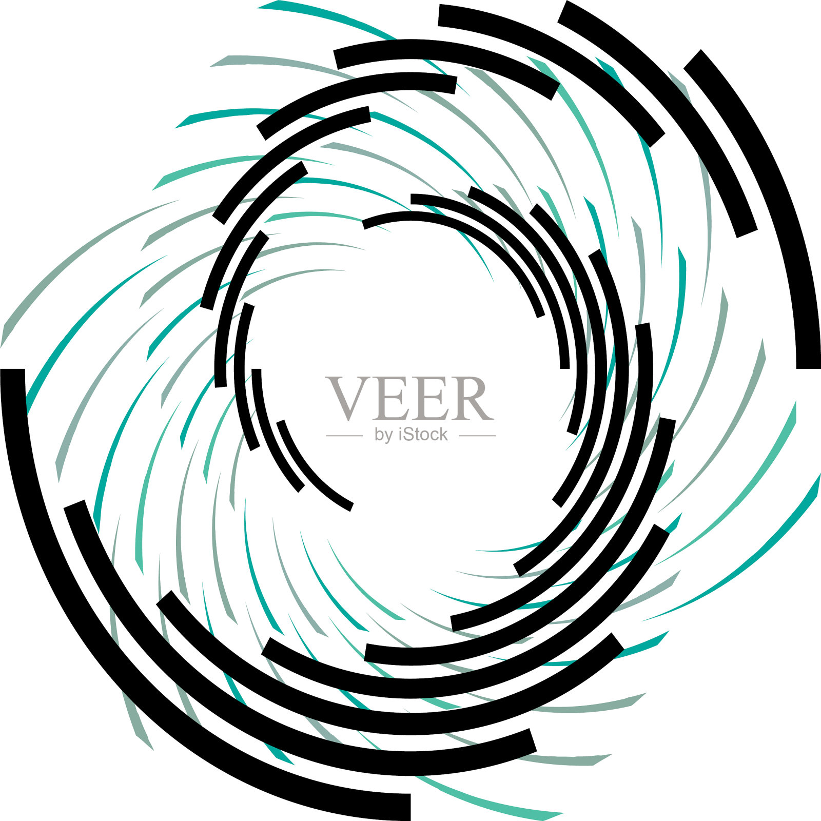 叠加抽象螺旋、漩涡、漩涡蜗壳插画图片素材