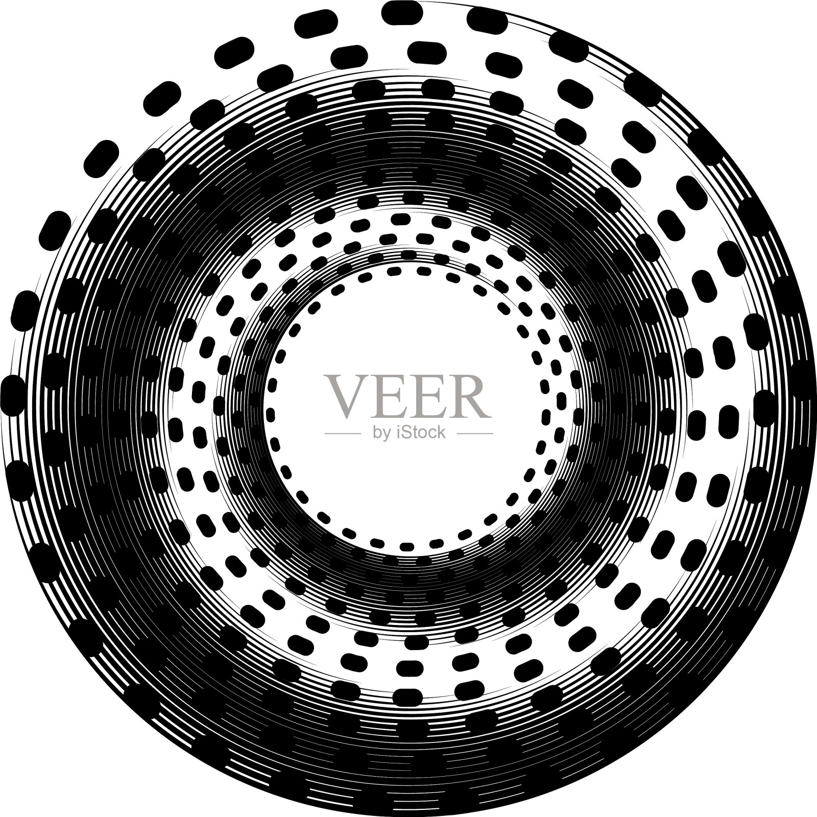 叠加抽象螺旋、漩涡、漩涡蜗壳插画图片素材