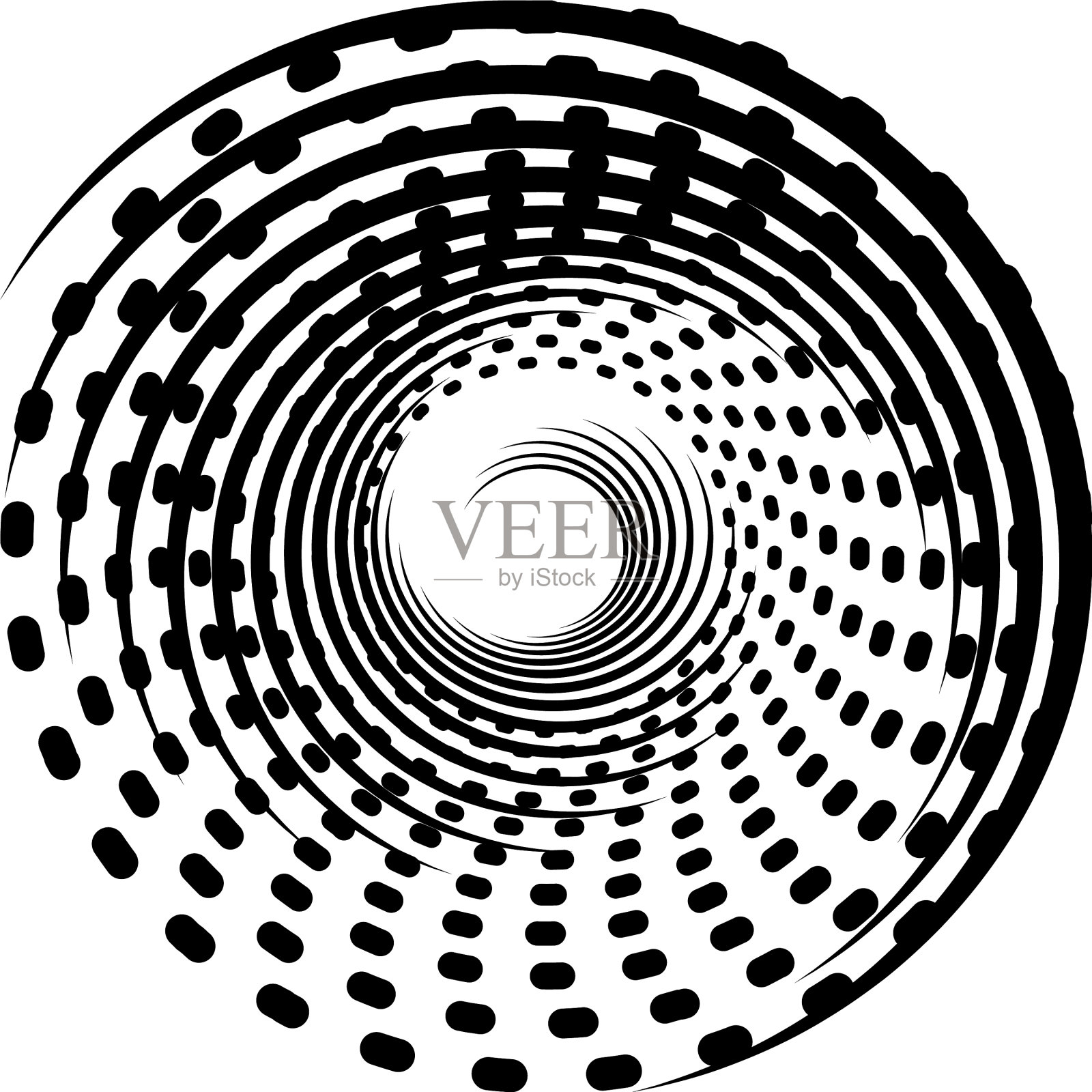 叠加抽象螺旋、漩涡、漩涡蜗壳插画图片素材