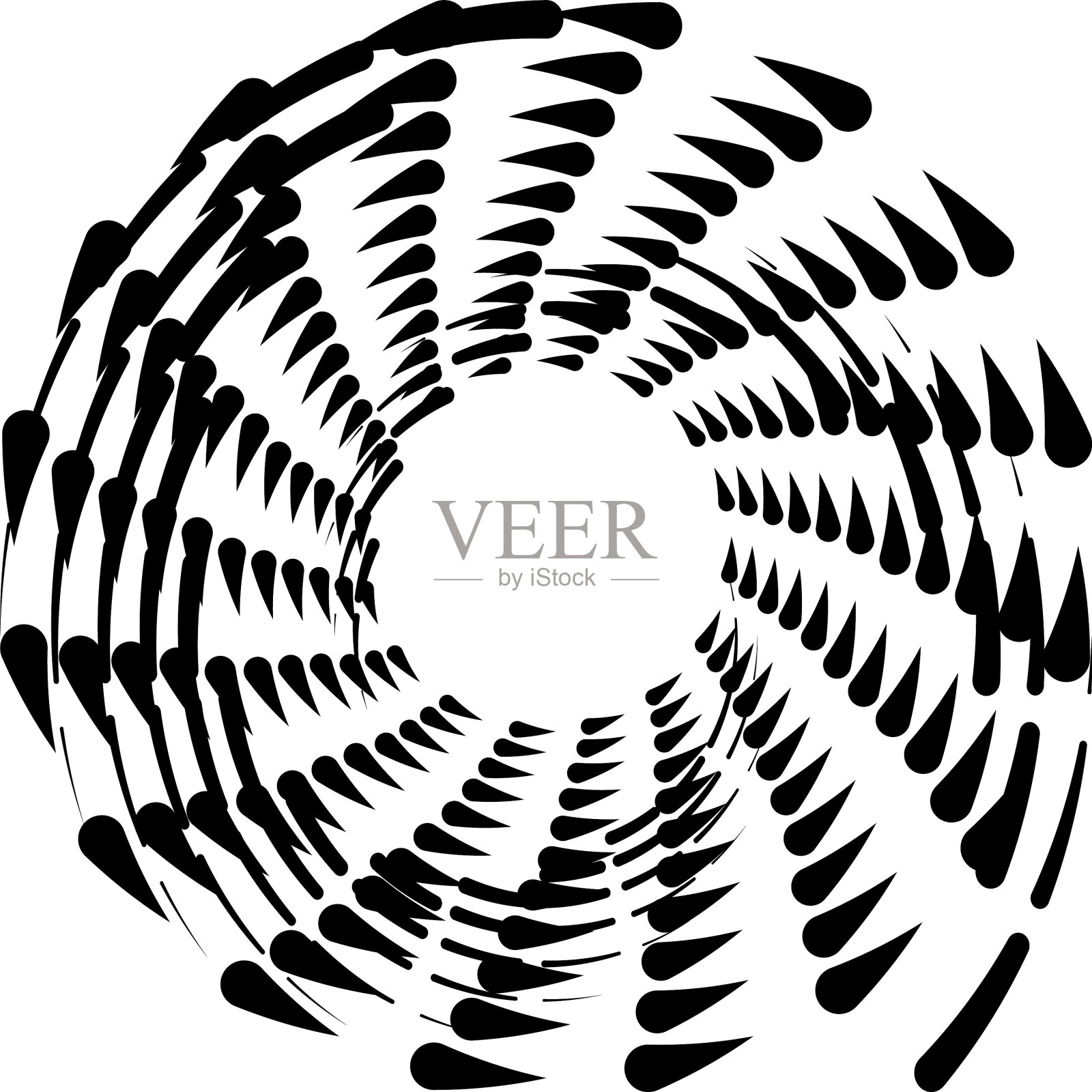 叠加抽象螺旋、漩涡、漩涡蜗壳插画图片素材