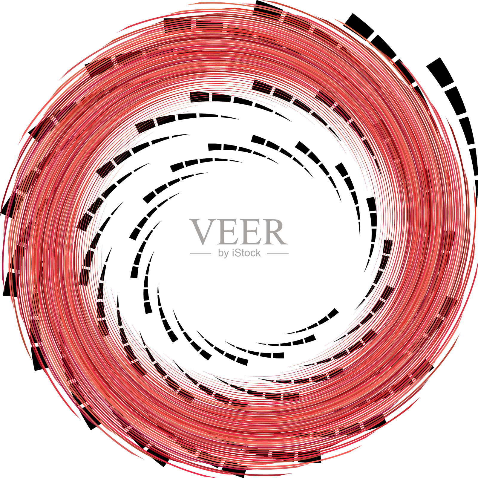 叠加抽象螺旋、漩涡、漩涡蜗壳插画图片素材