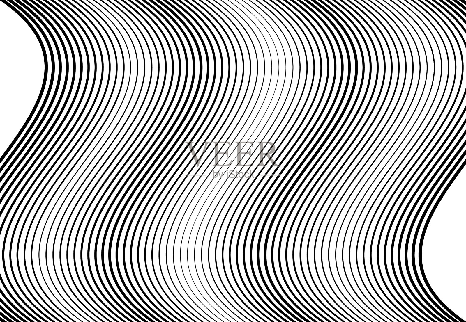 波浪起伏，波浪起伏，条纹起伏插画图片素材