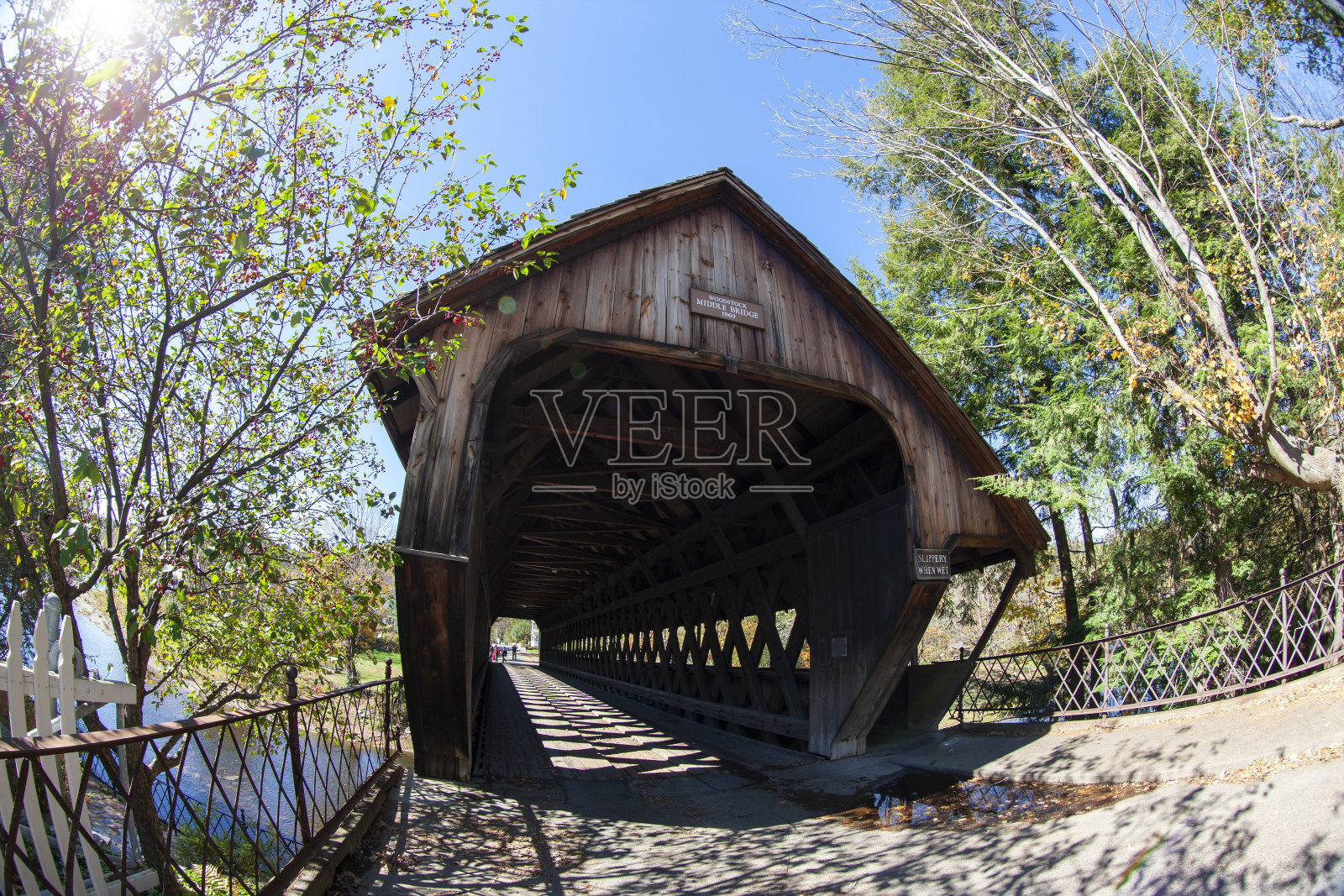 伍德斯托克的旧桥照片摄影图片