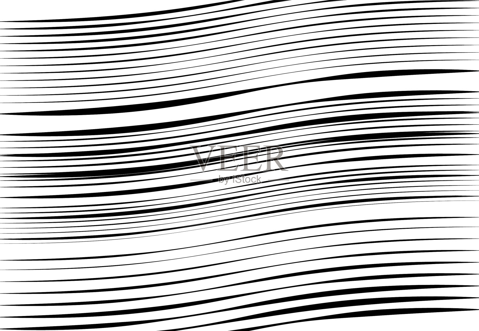 抽象波浪起伏，波浪起伏的线条插画图片素材