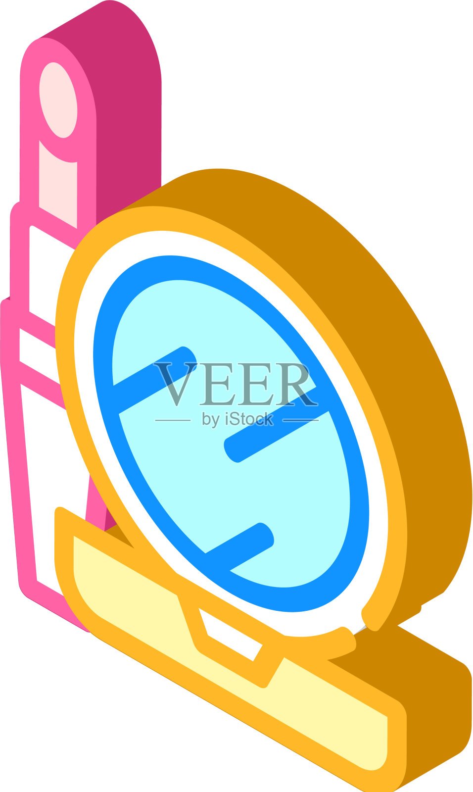 化妆品和镜子等距图标设计元素图片