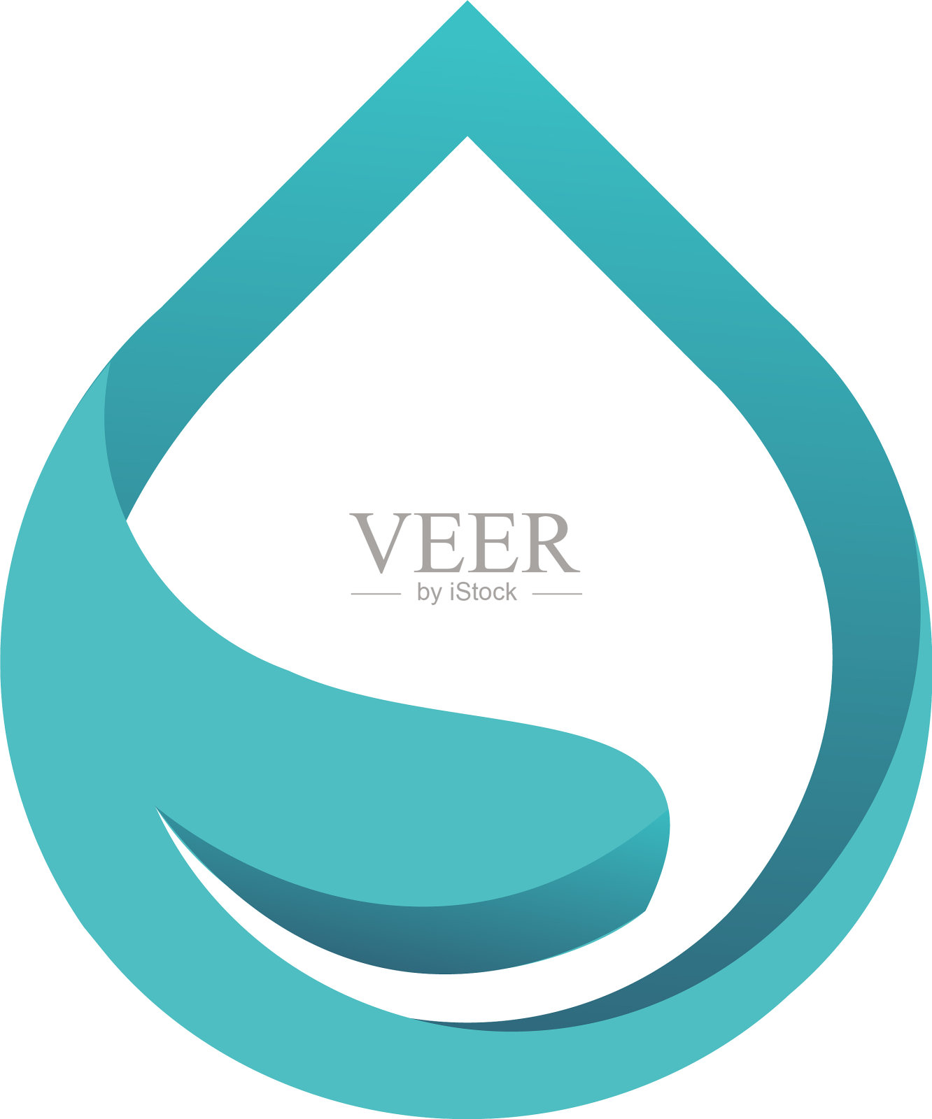 水滴标志液滴飞溅水清澈的眼泪设计元素图片