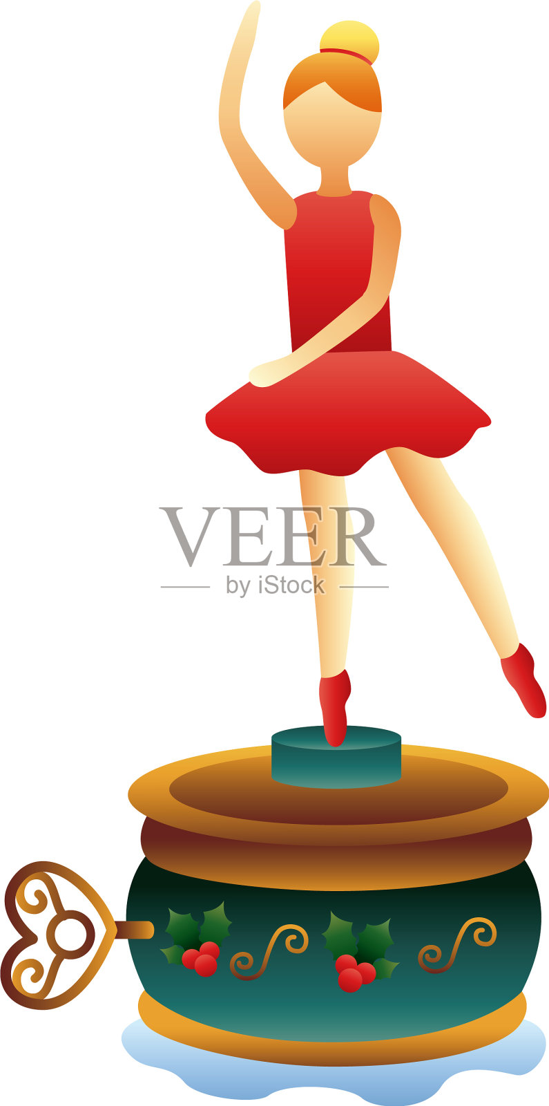 小男仆舞者圣诞玩具设计元素图片