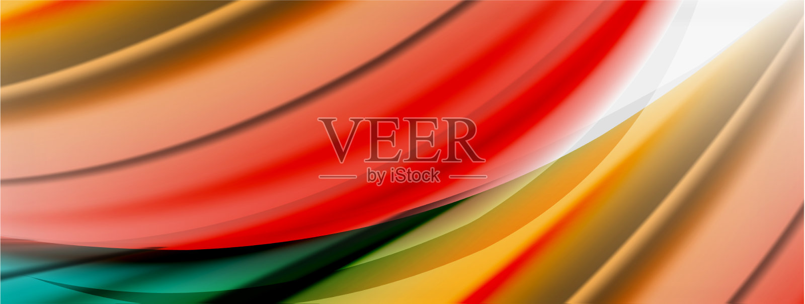 抽象的背景流畅模糊的线条插画图片素材