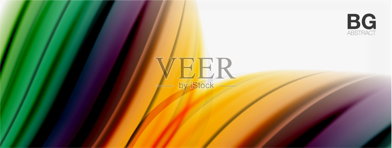 抽象的背景流畅模糊的线条插画图片素材