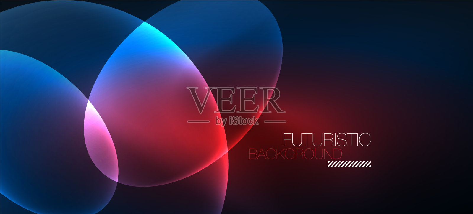 霓虹椭圆抽象背景闪亮明亮插画图片素材