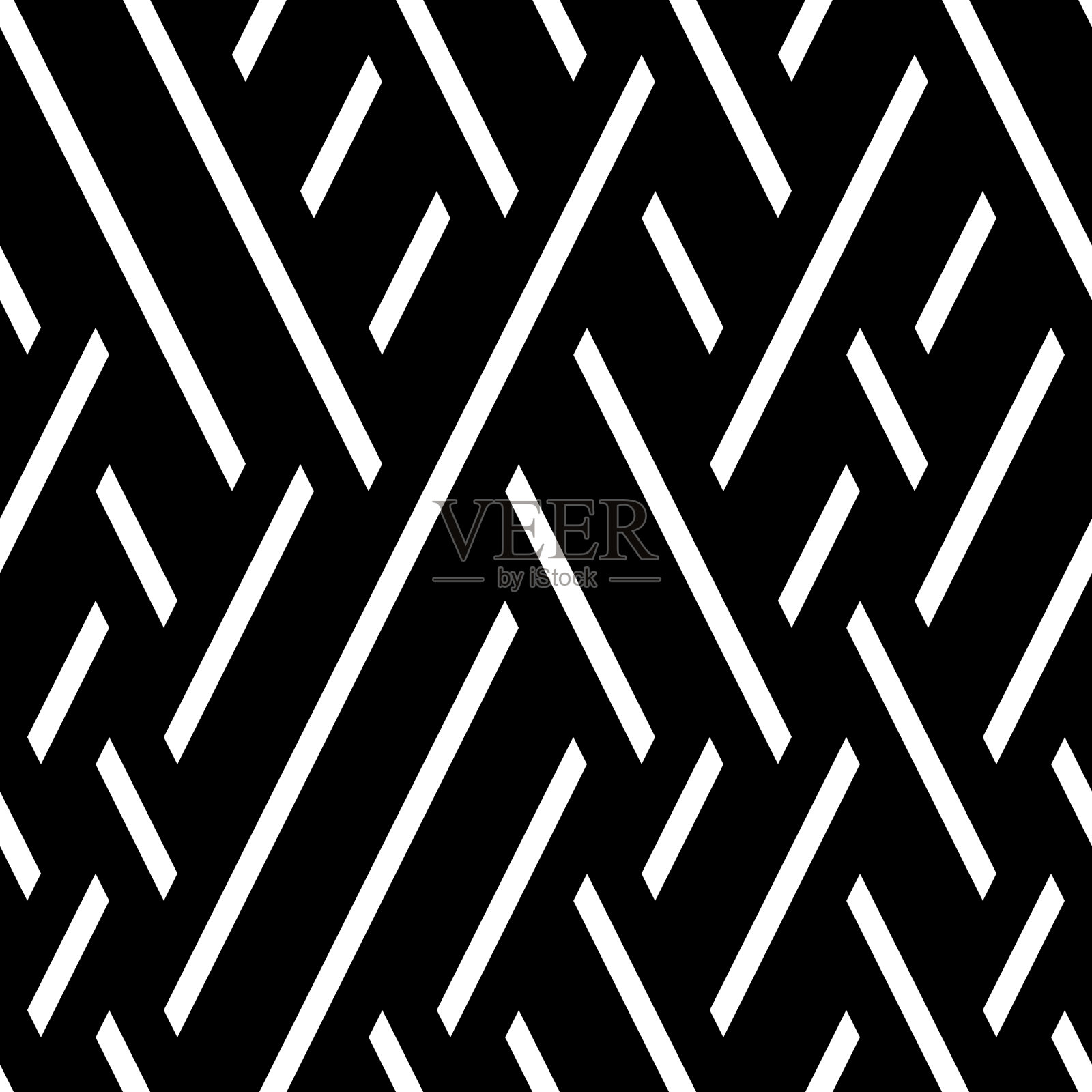 无缝模式与斜白色部分插画图片素材