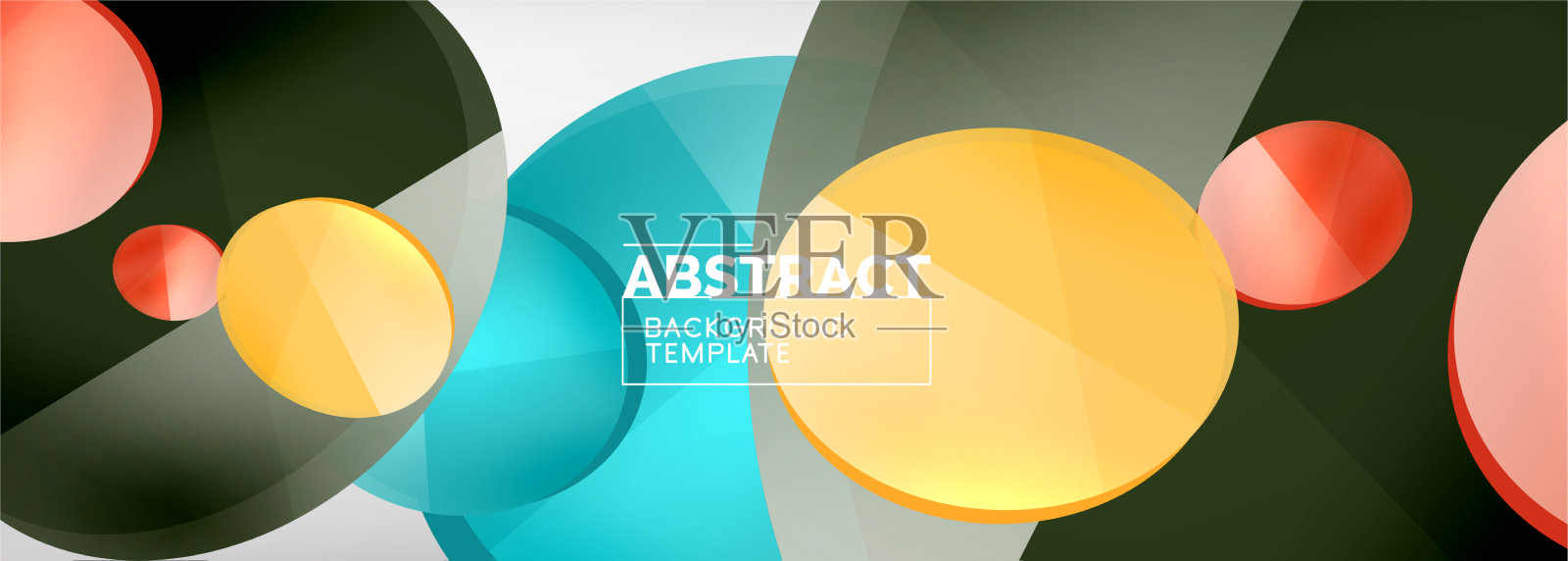 抽象光滑圆形背景插画图片素材