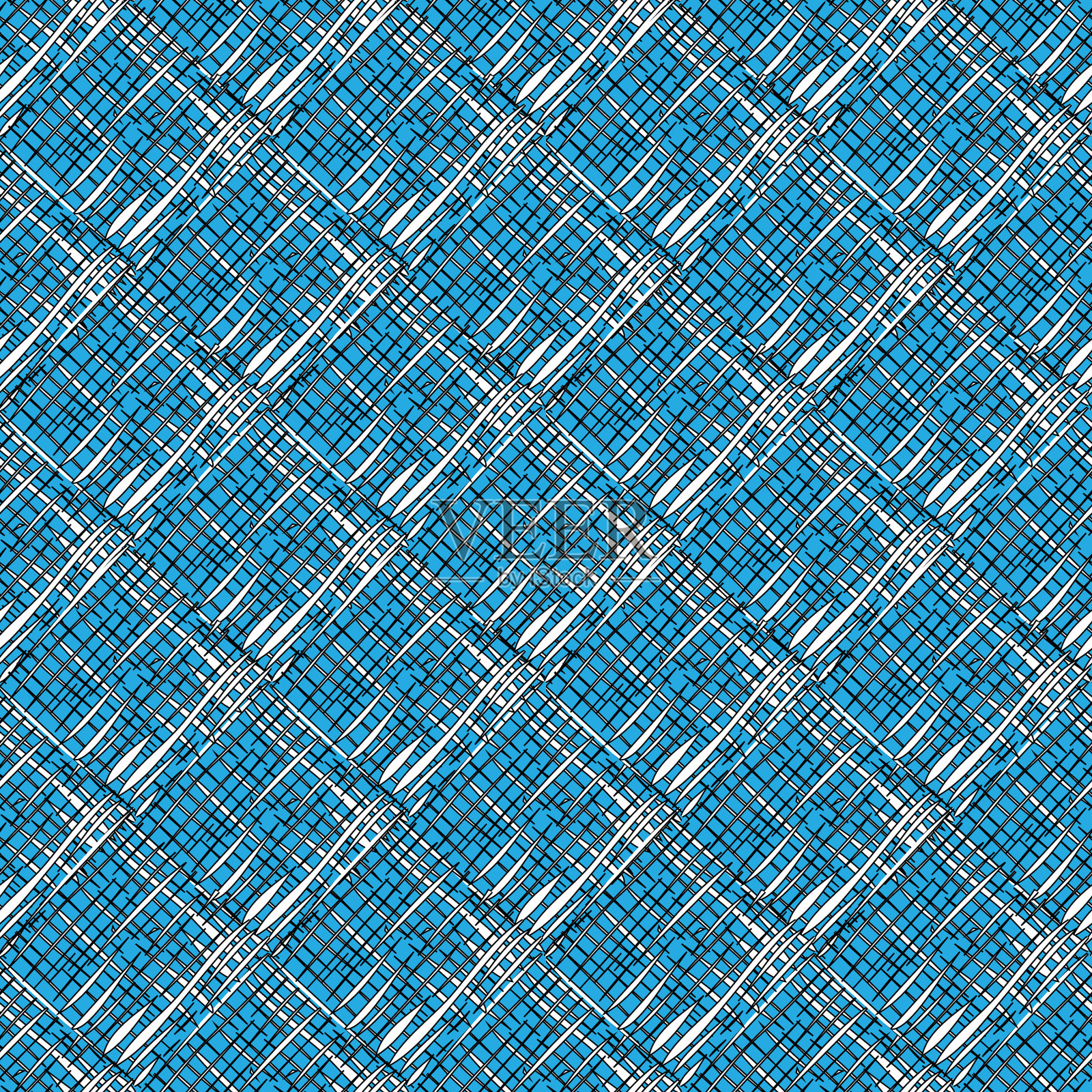 蓝色背景上的白色形状插画图片素材